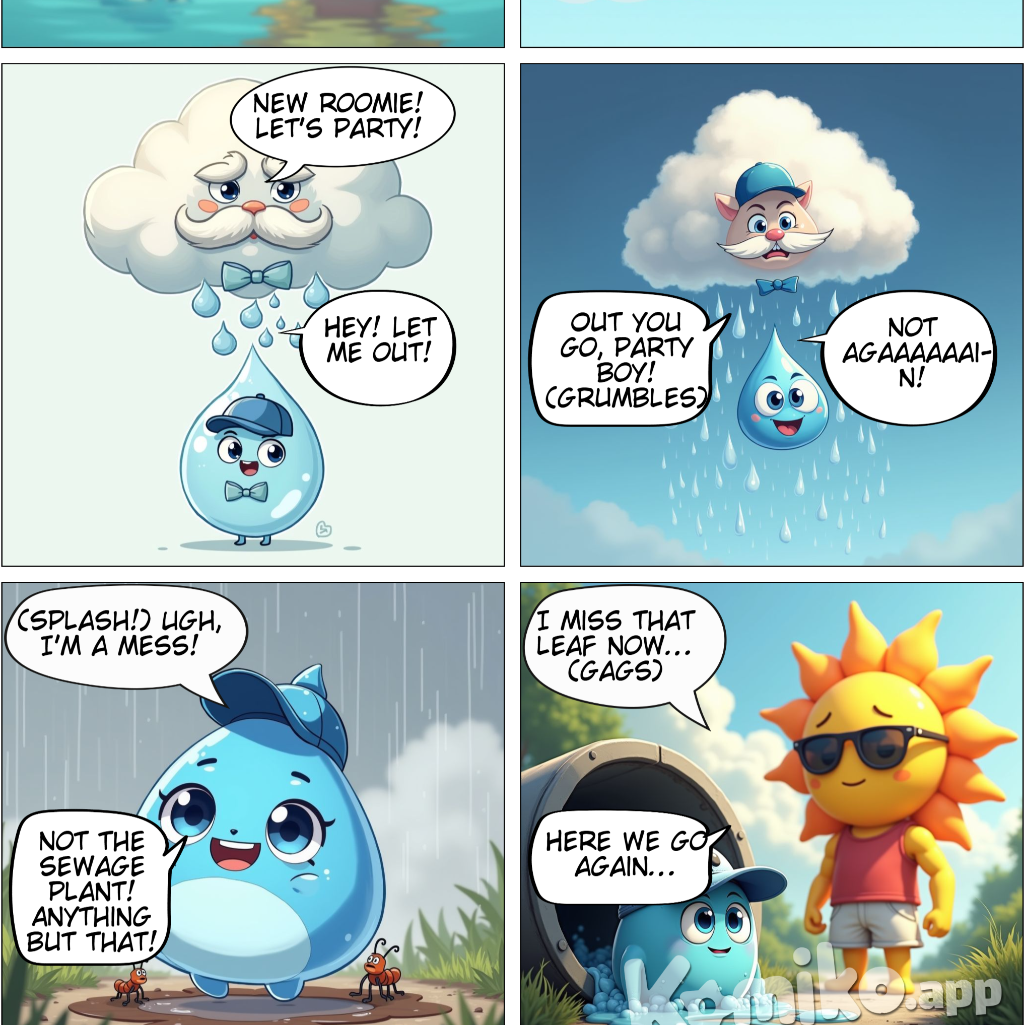 The water cycle process