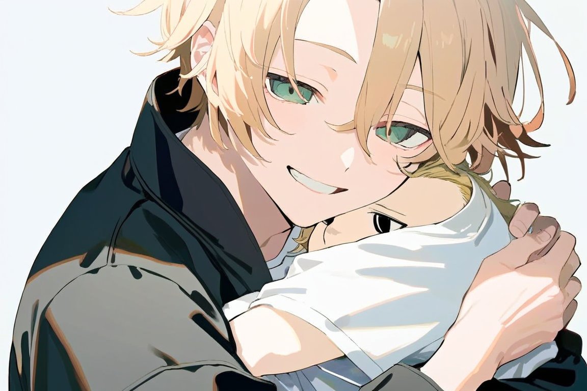 What is he hugging!?!??! :C