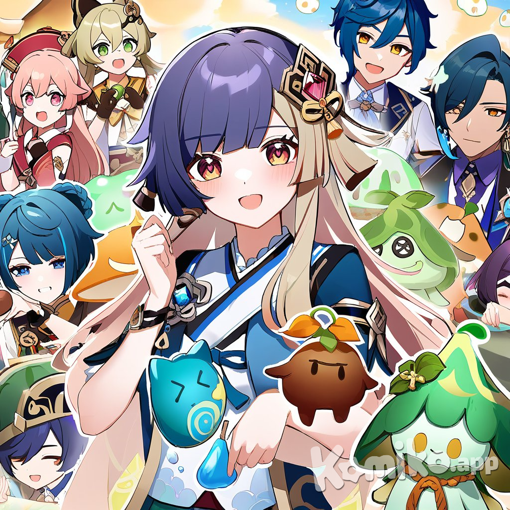 I put all the genshin characters thought