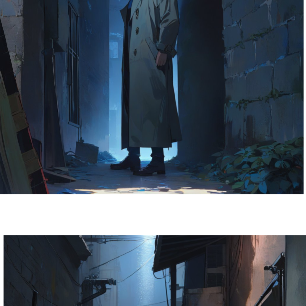 Don't go into the blue alley