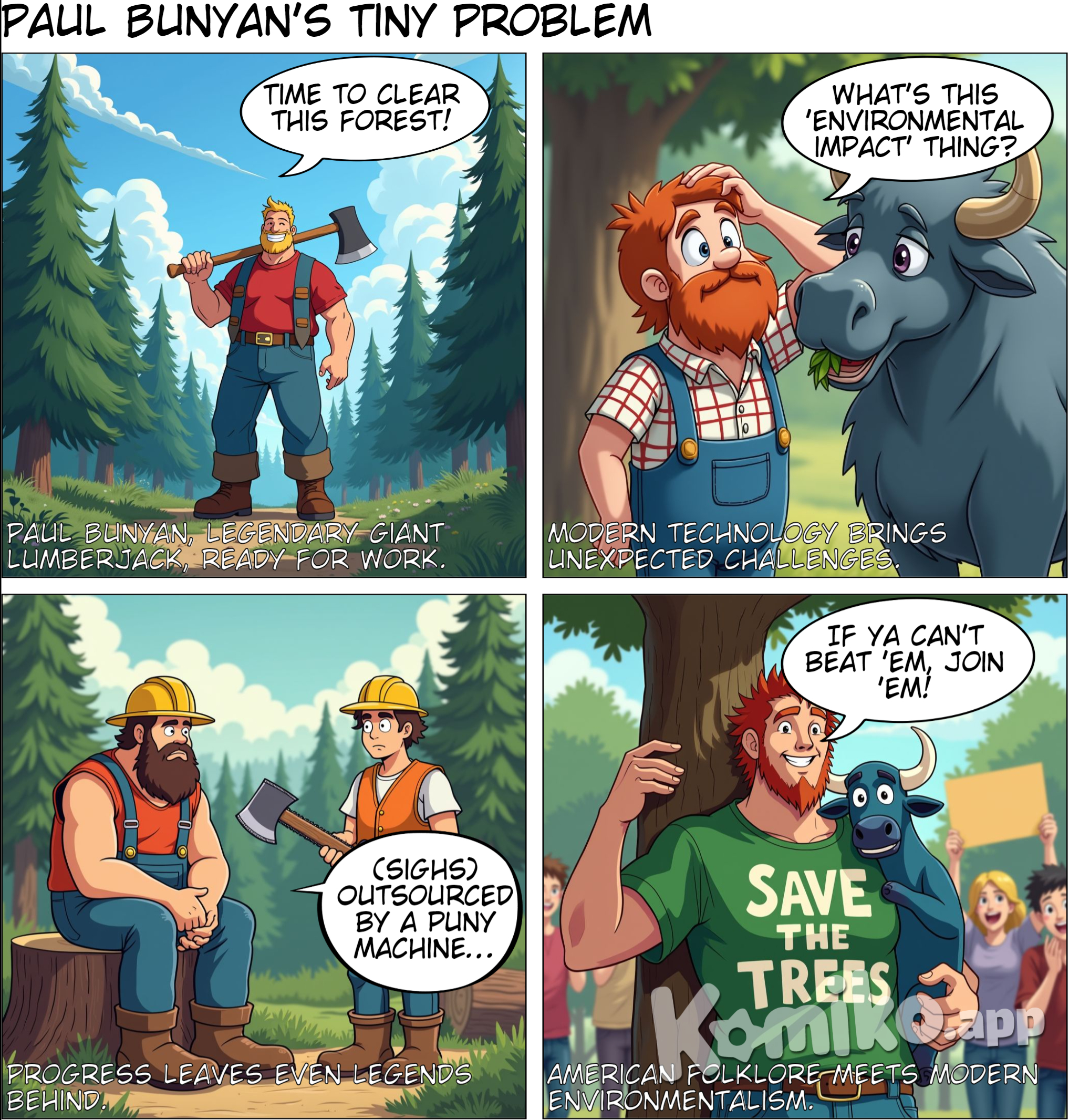 Paul Bunyan is American Folklore