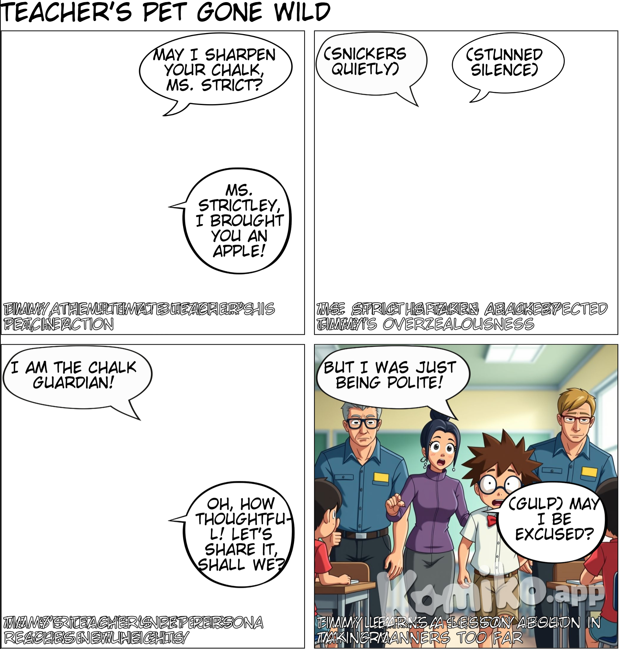 manners toward teacher