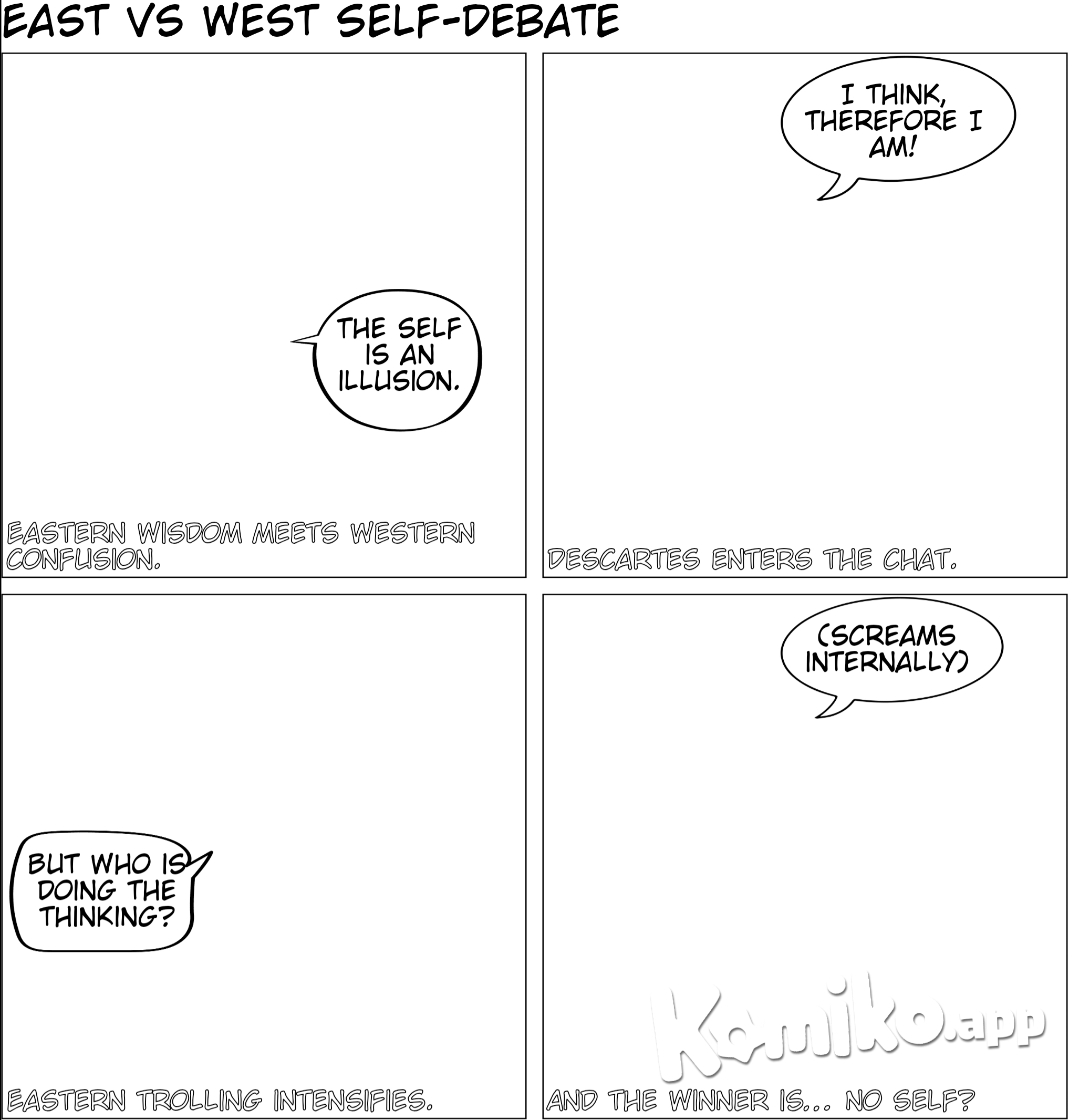 two people talking about eastern and western concepts of self