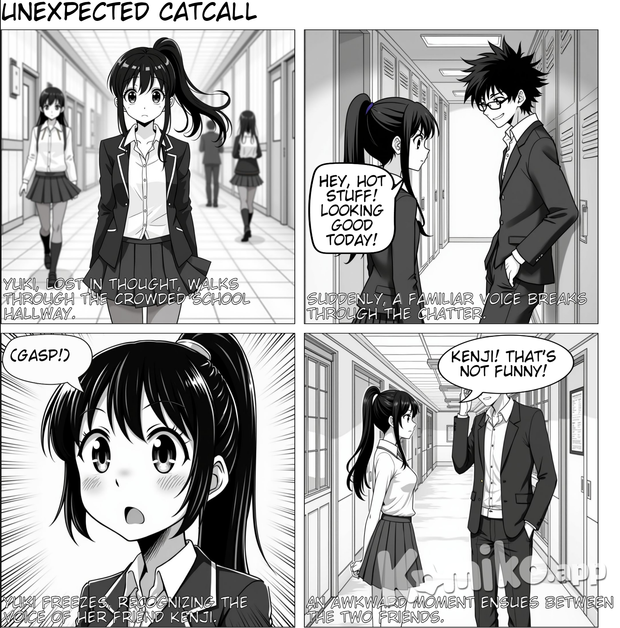 a highschool girl got catcall from her friend