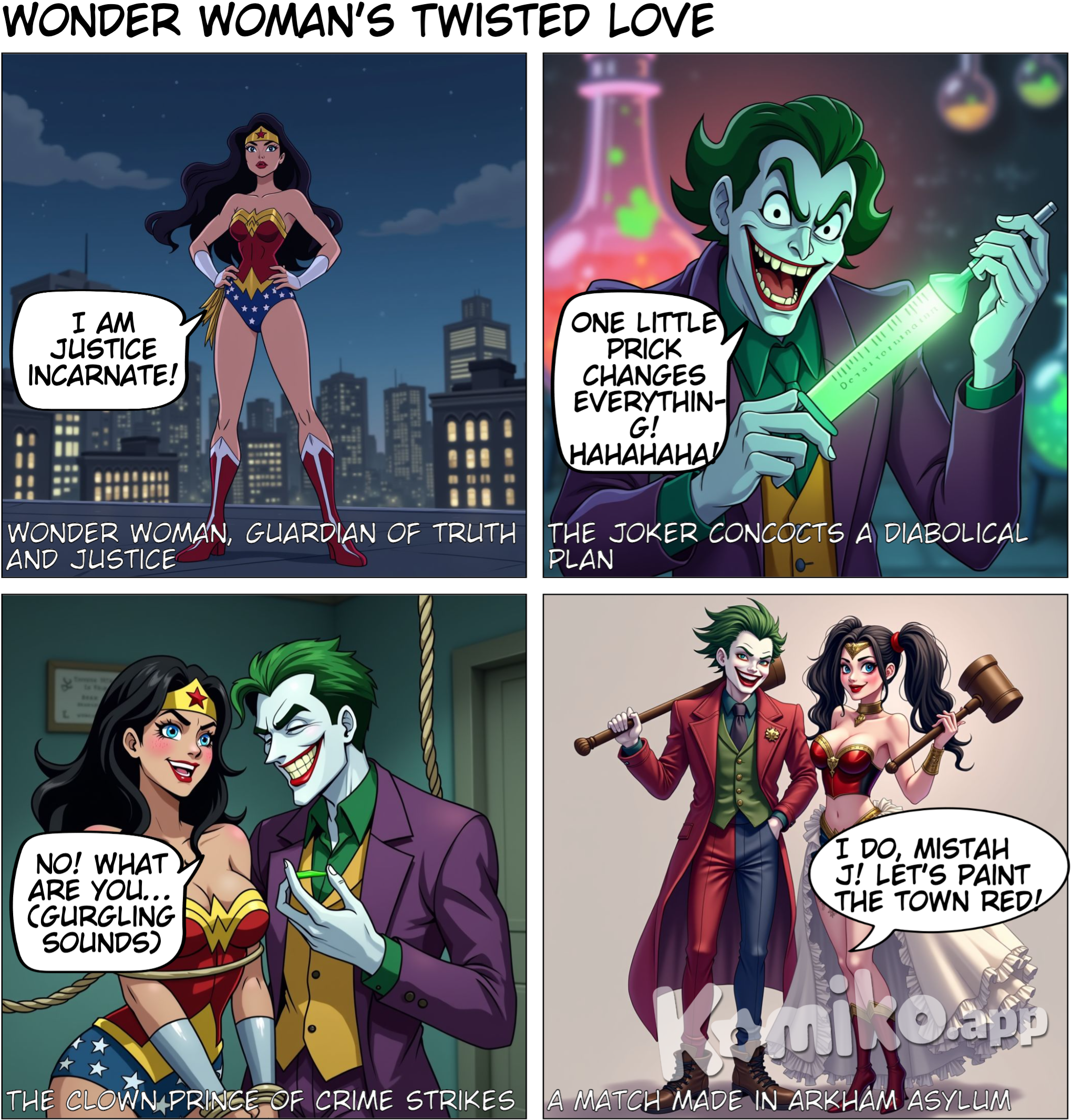 wonder woman corrupted by joker