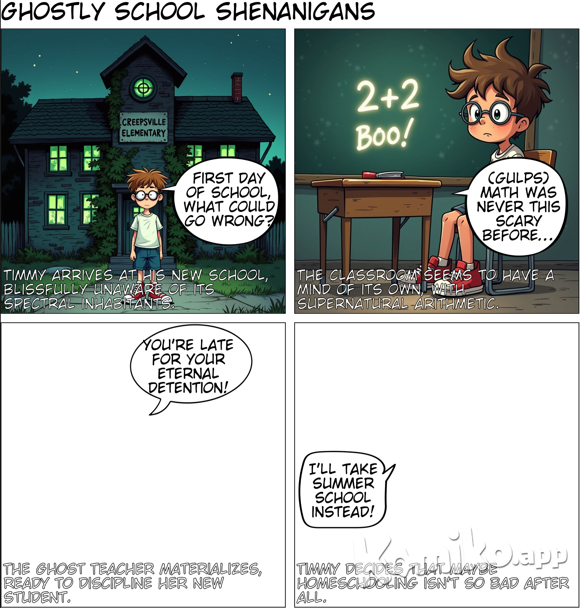 A haunted school