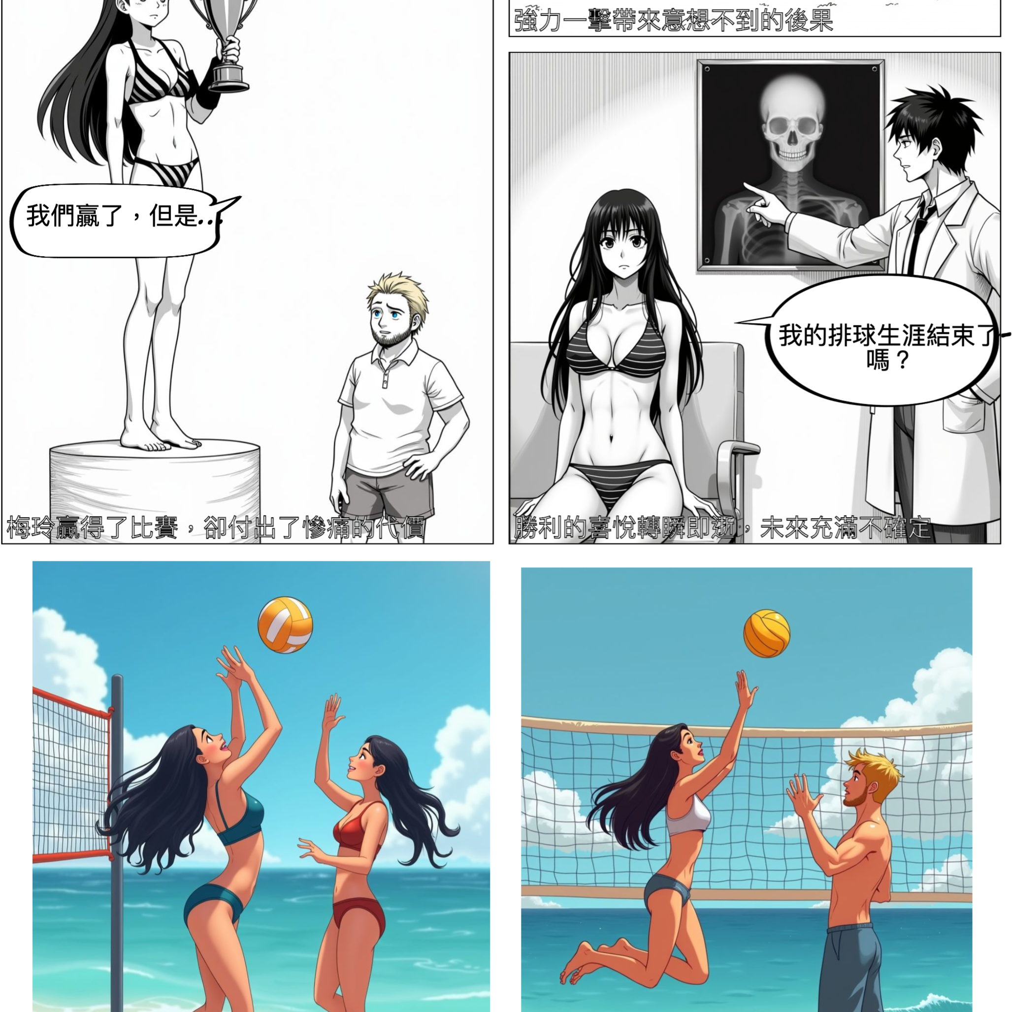The beach career of a Tawian girl