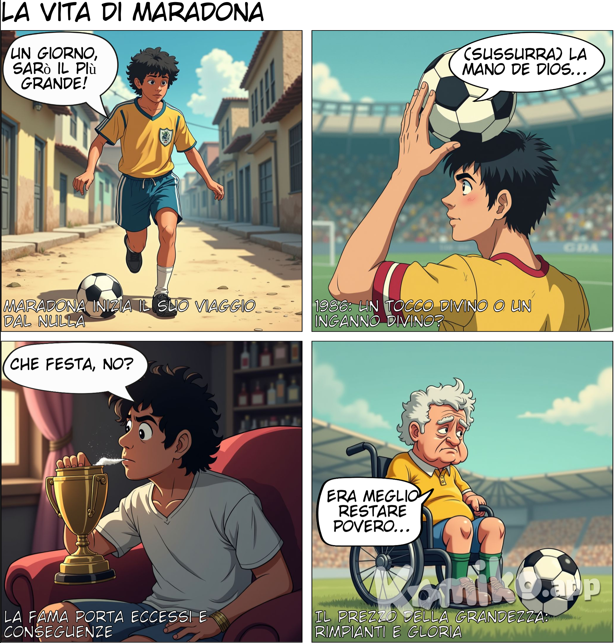 la vita di diego armando maradona