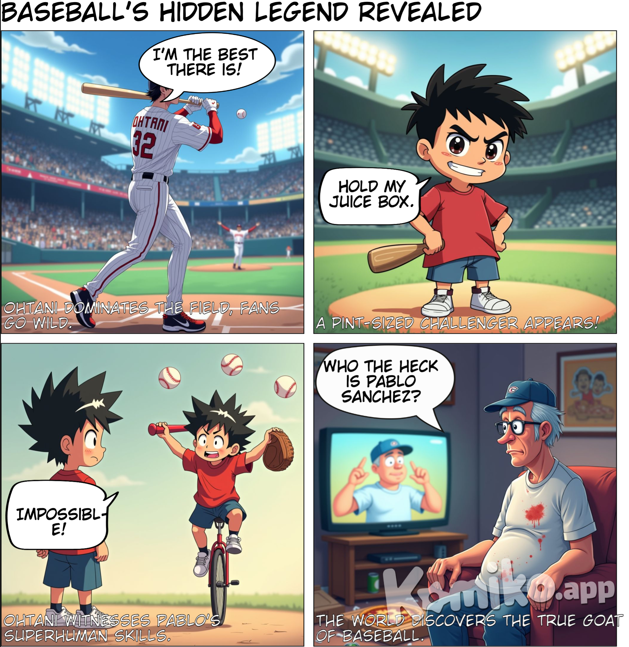 I don’t follow baseball anymore, but this Ohtani thing is nuts.  2nd greatest player of all time, after Pablo Sanchez