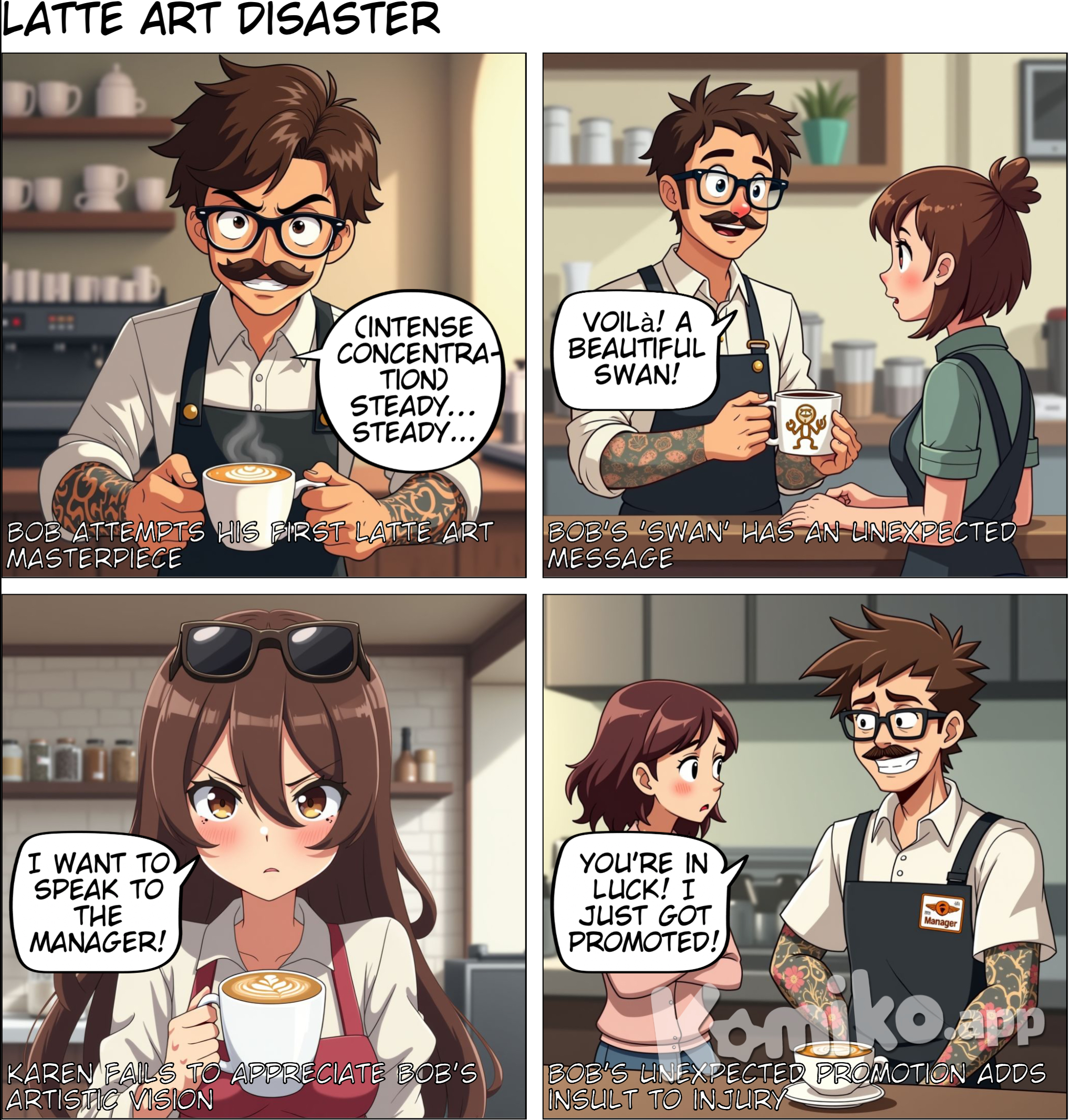 Learning latte art was hard