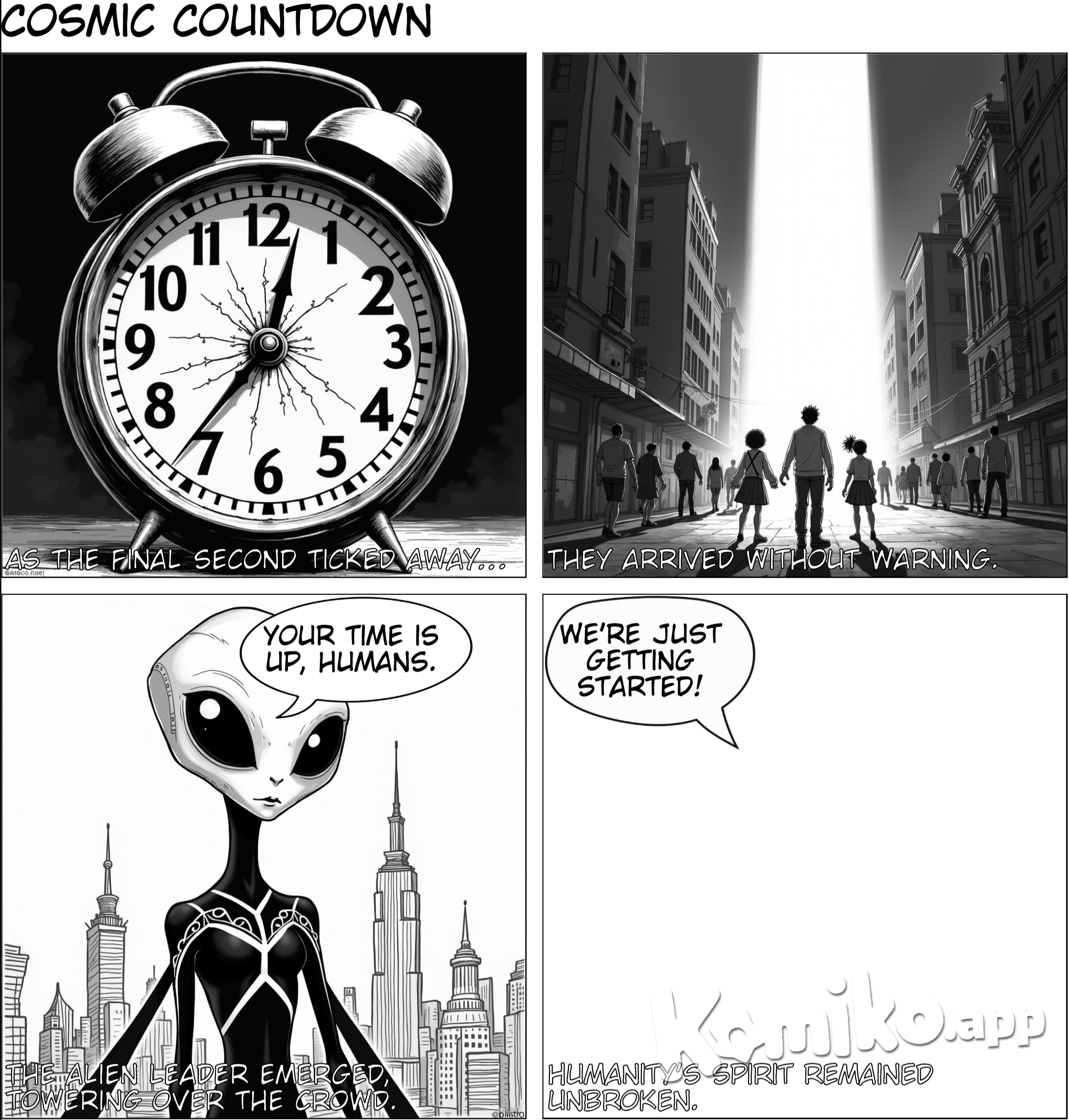 time is up, aliens come
