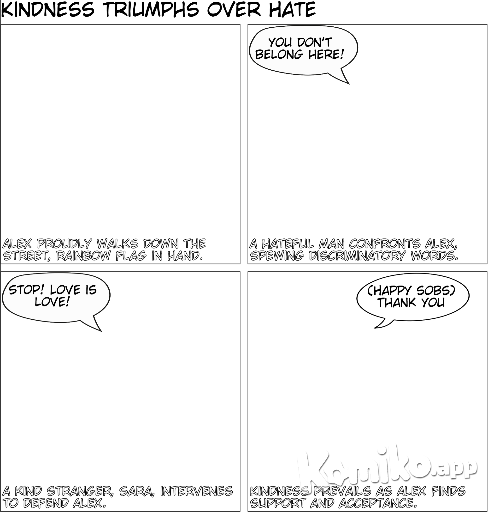 An LGBTQ member have been discriminated by someone and then someone defend him.