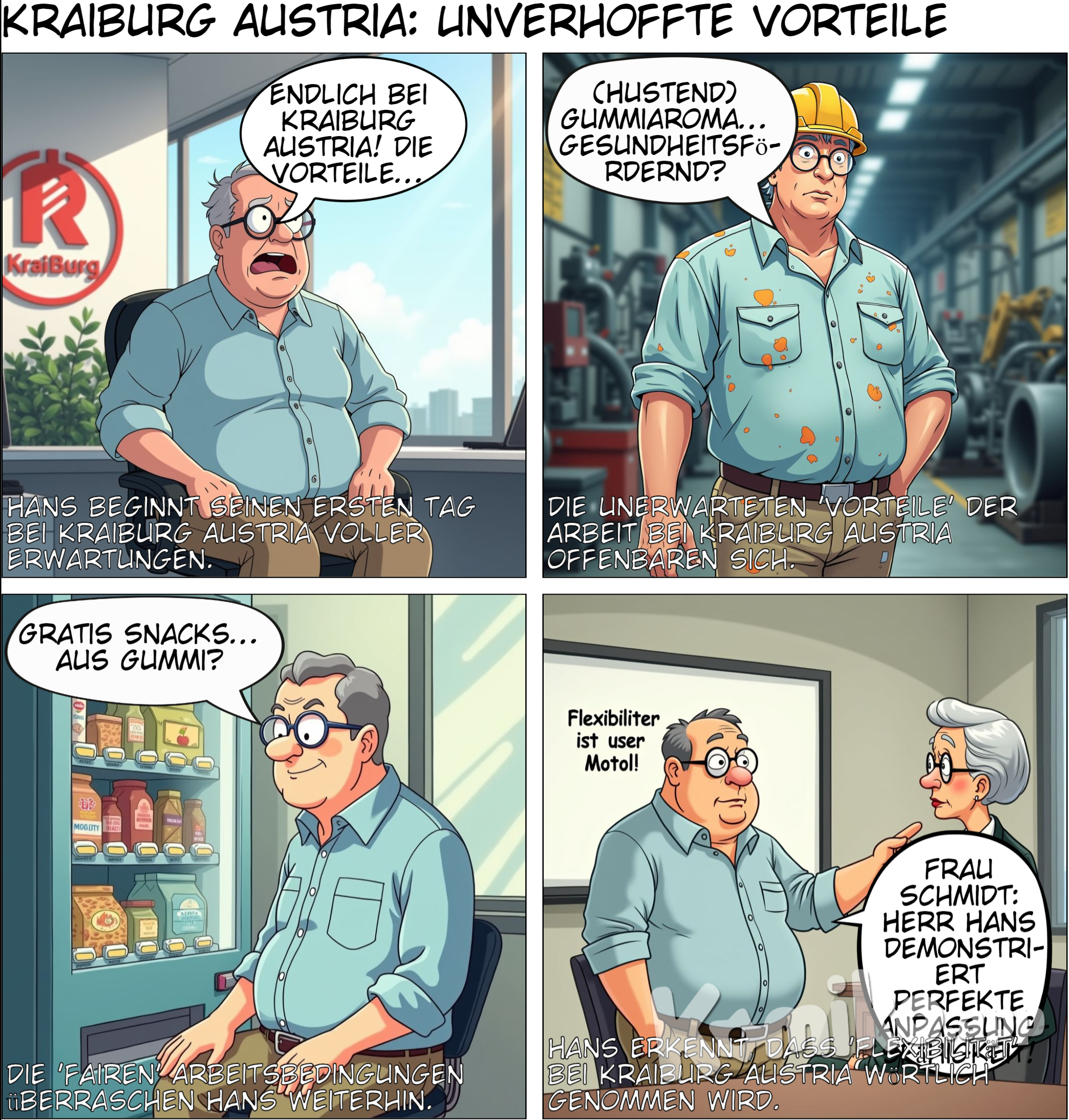 meeting,arbeiten bei kraiburg austria, vorteile, lustig, fair