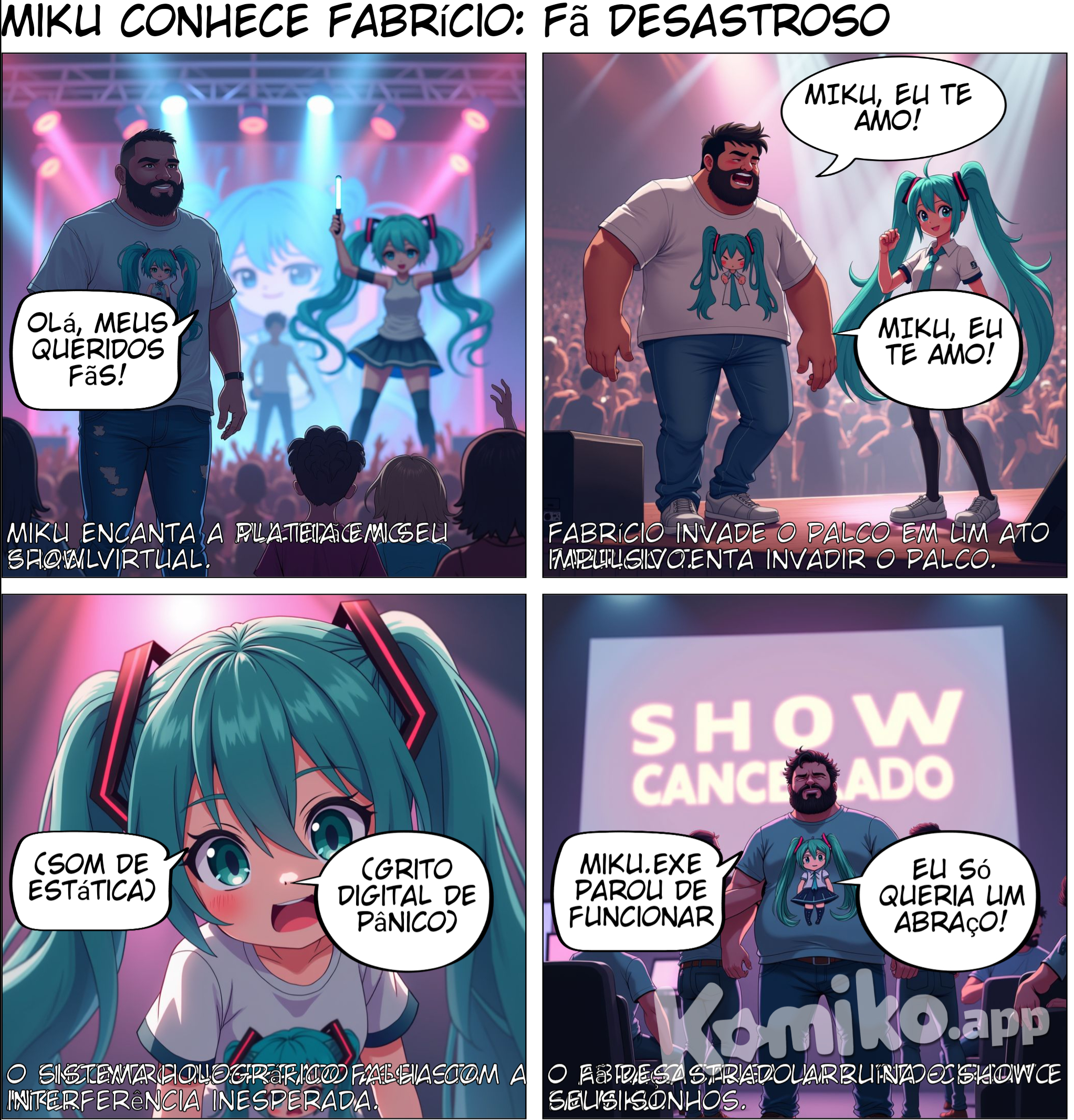 Miku hatsuni x fã fabricio