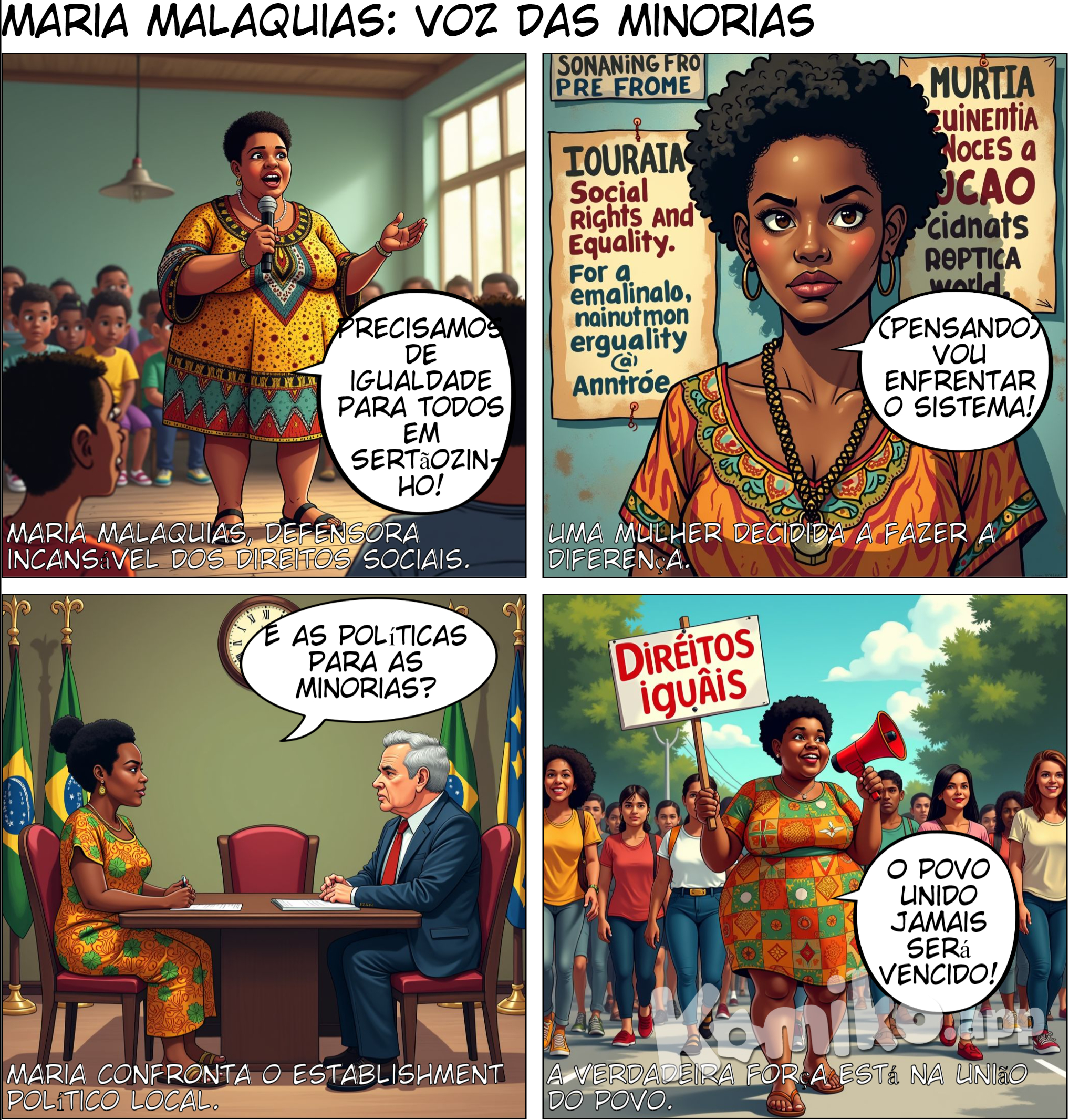 Meu nome é maria malaquias, sou uma mulher negra, gordinha, uso cabelo quase raspado, sou defensora dos direitos sociais, sou representante das minorias em sertãozinho-SP