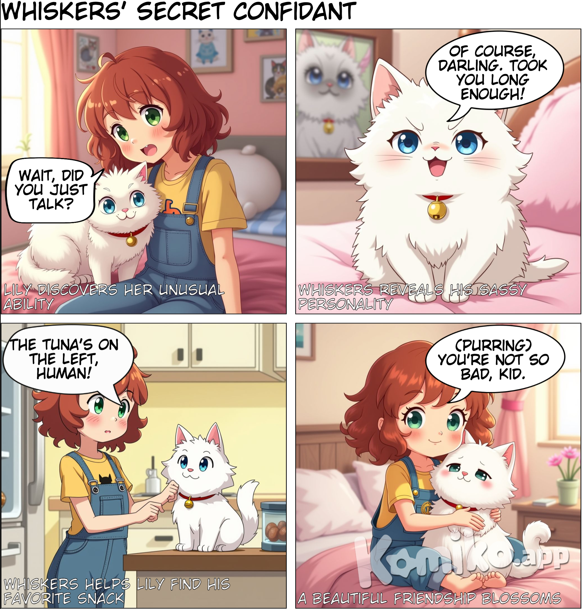 a girl who can talk to cat