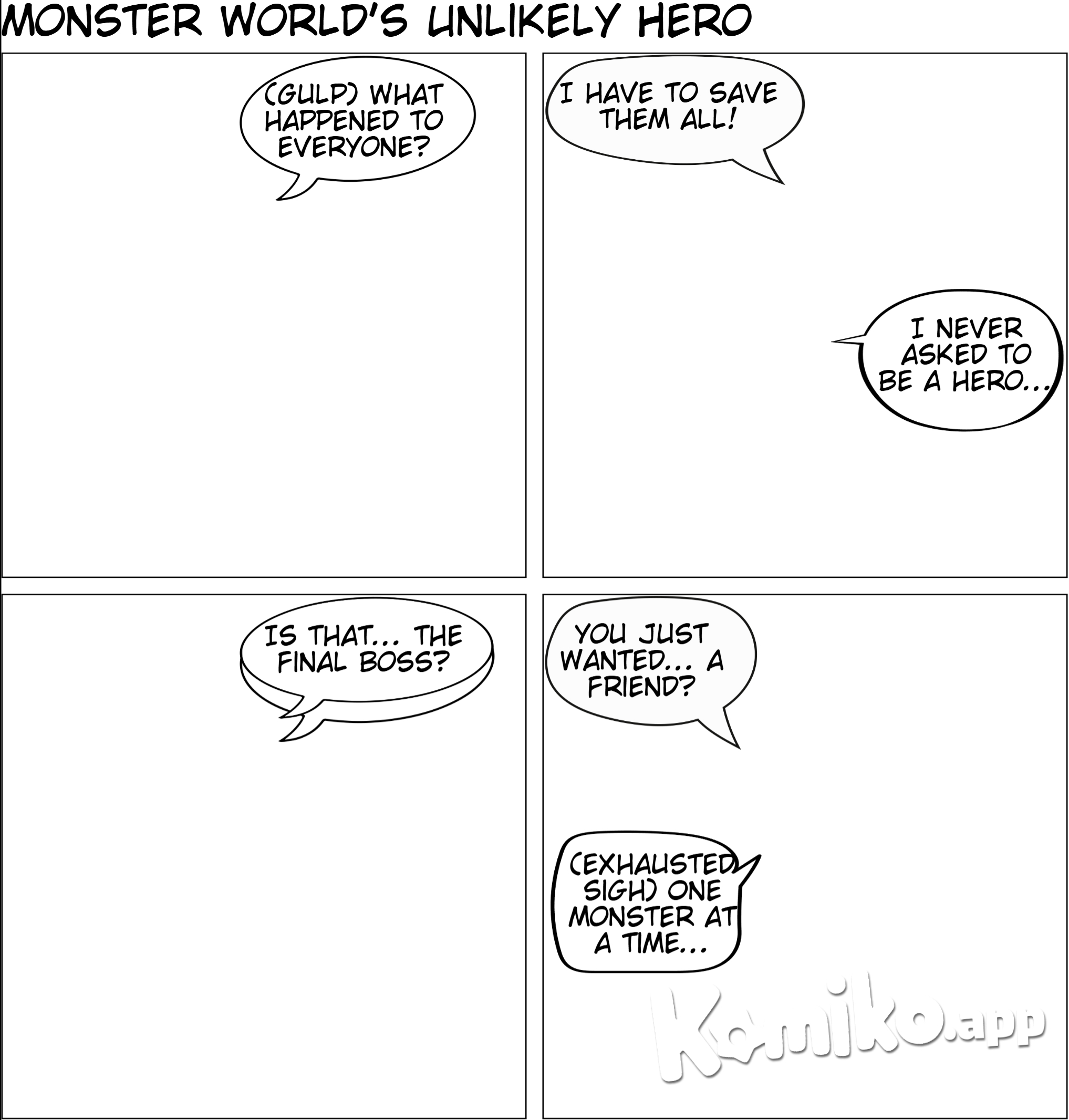 A world full of monsters where a boy 18 year old swordsman has to save the world