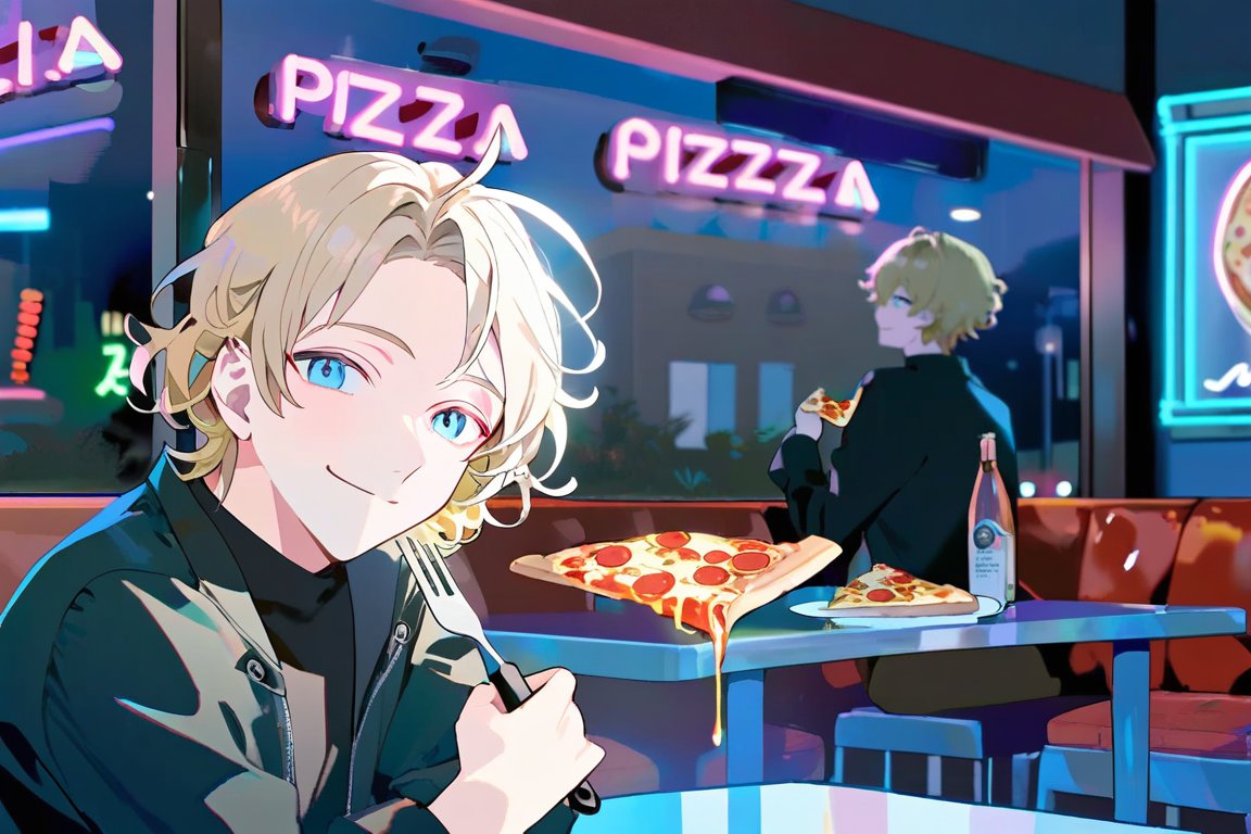 Floating pizza