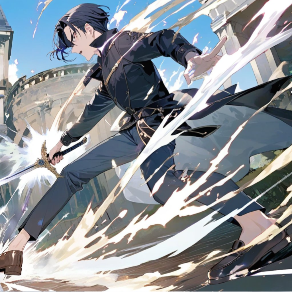 prompt: sword swings