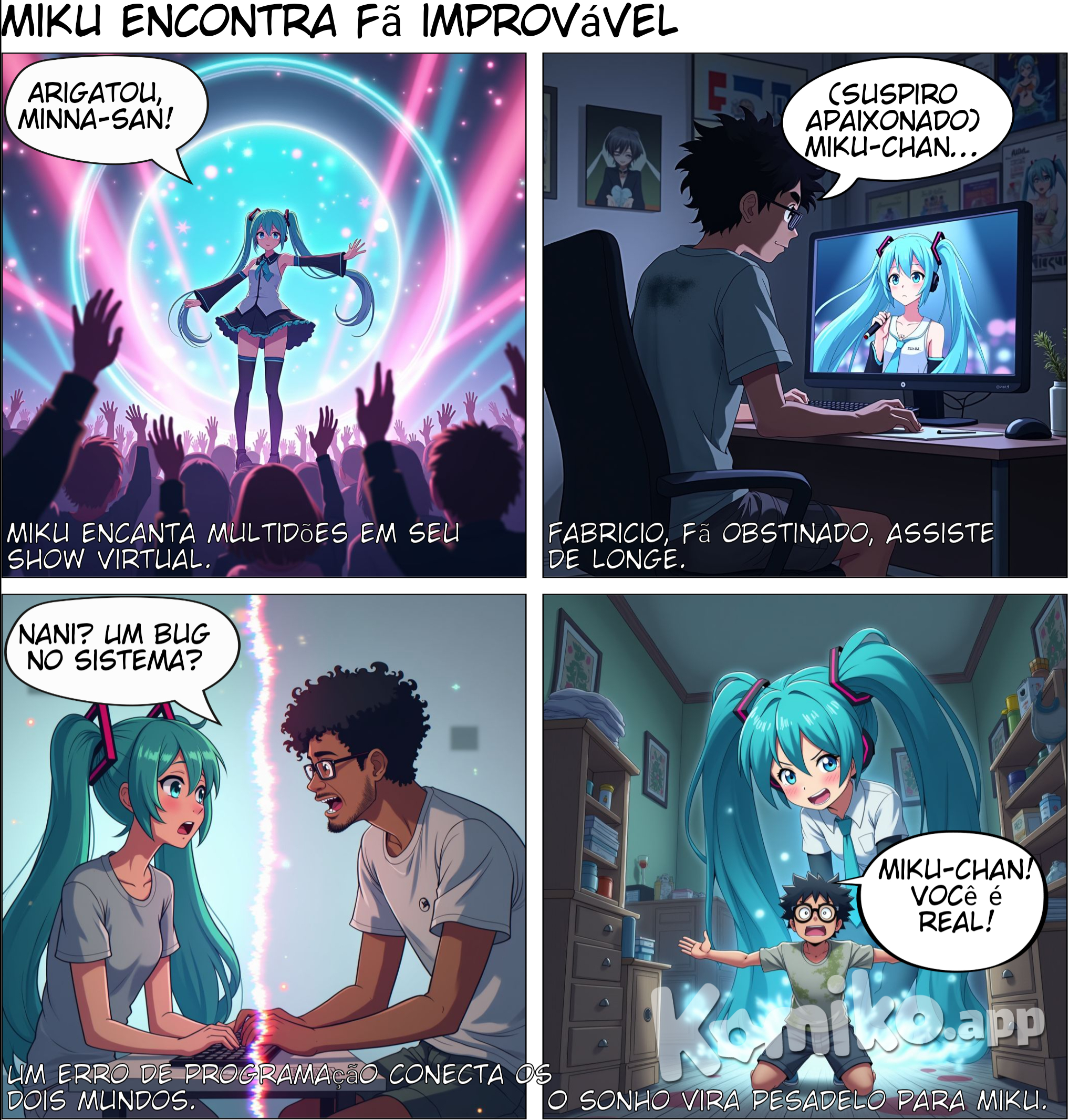 Miku hatsuni x fã fabricio cavalcante