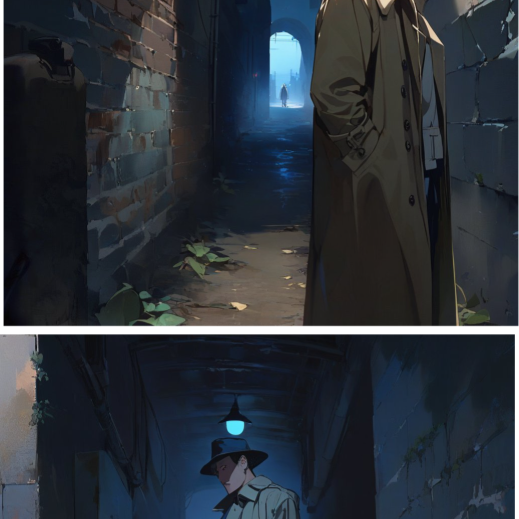Don't go into the blue alley
