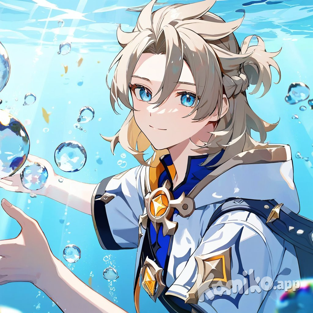 Bubbles under water!