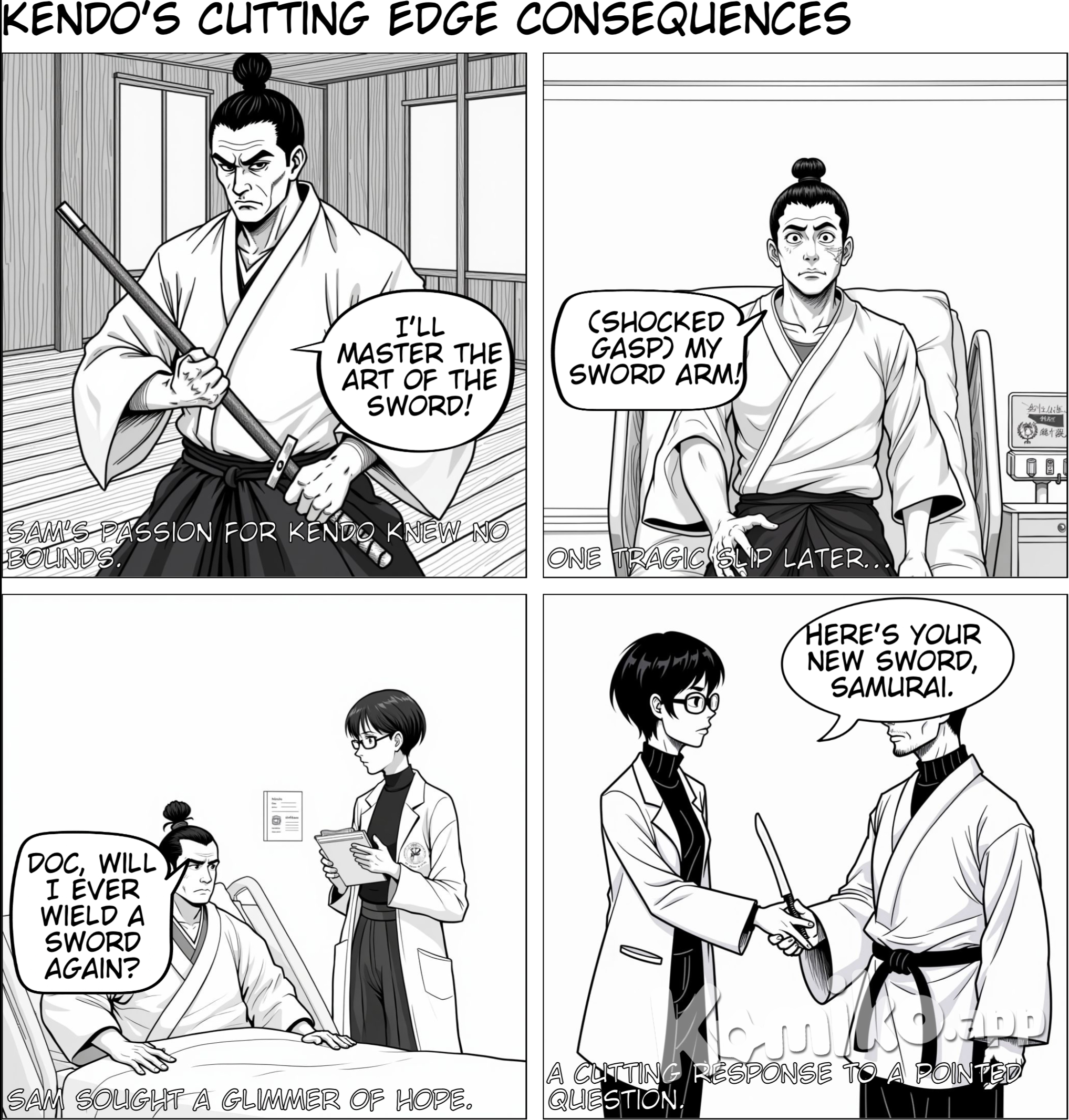 Had to have a limb amputated after a kendo accident.