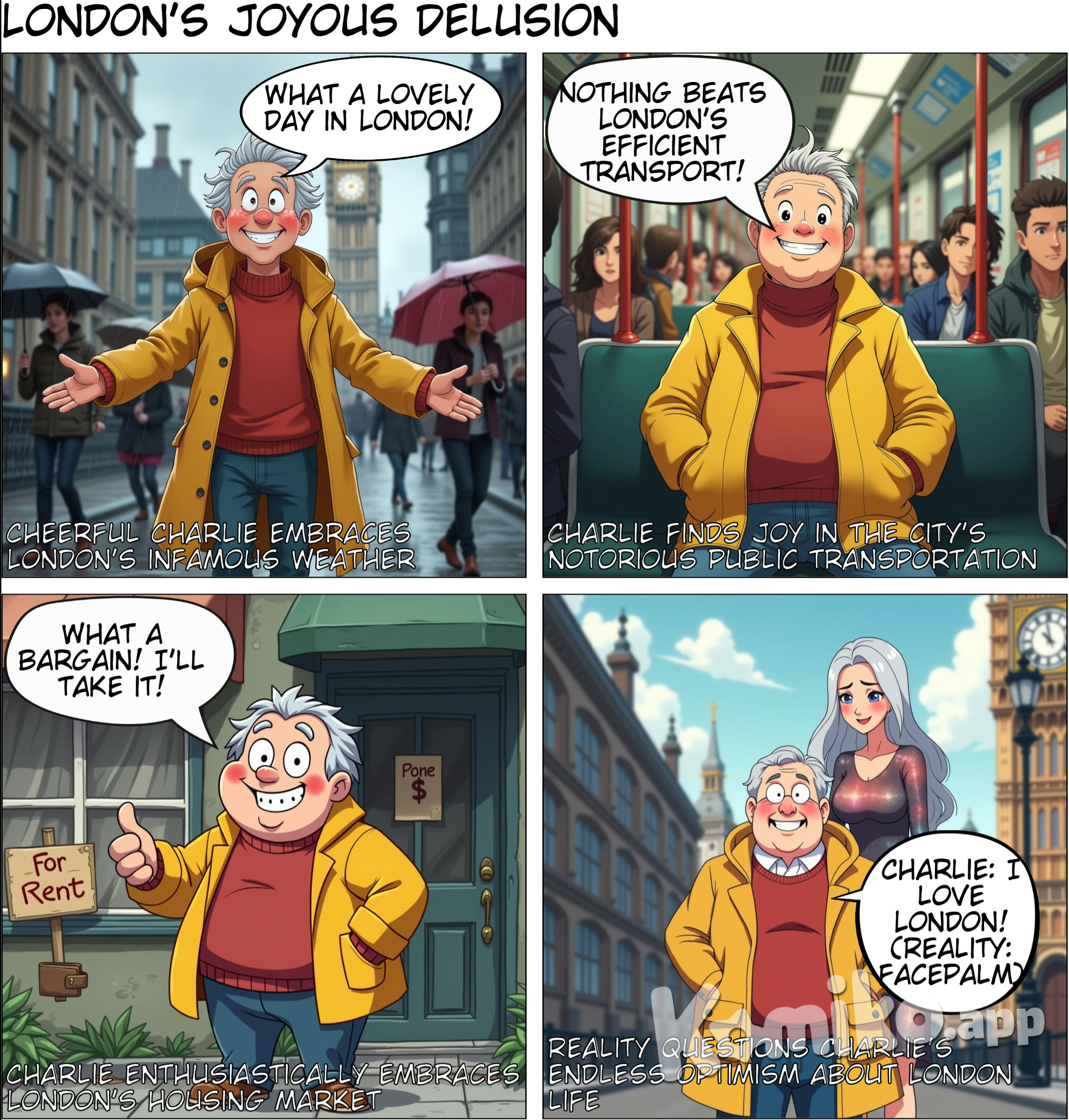 happy man lives in london