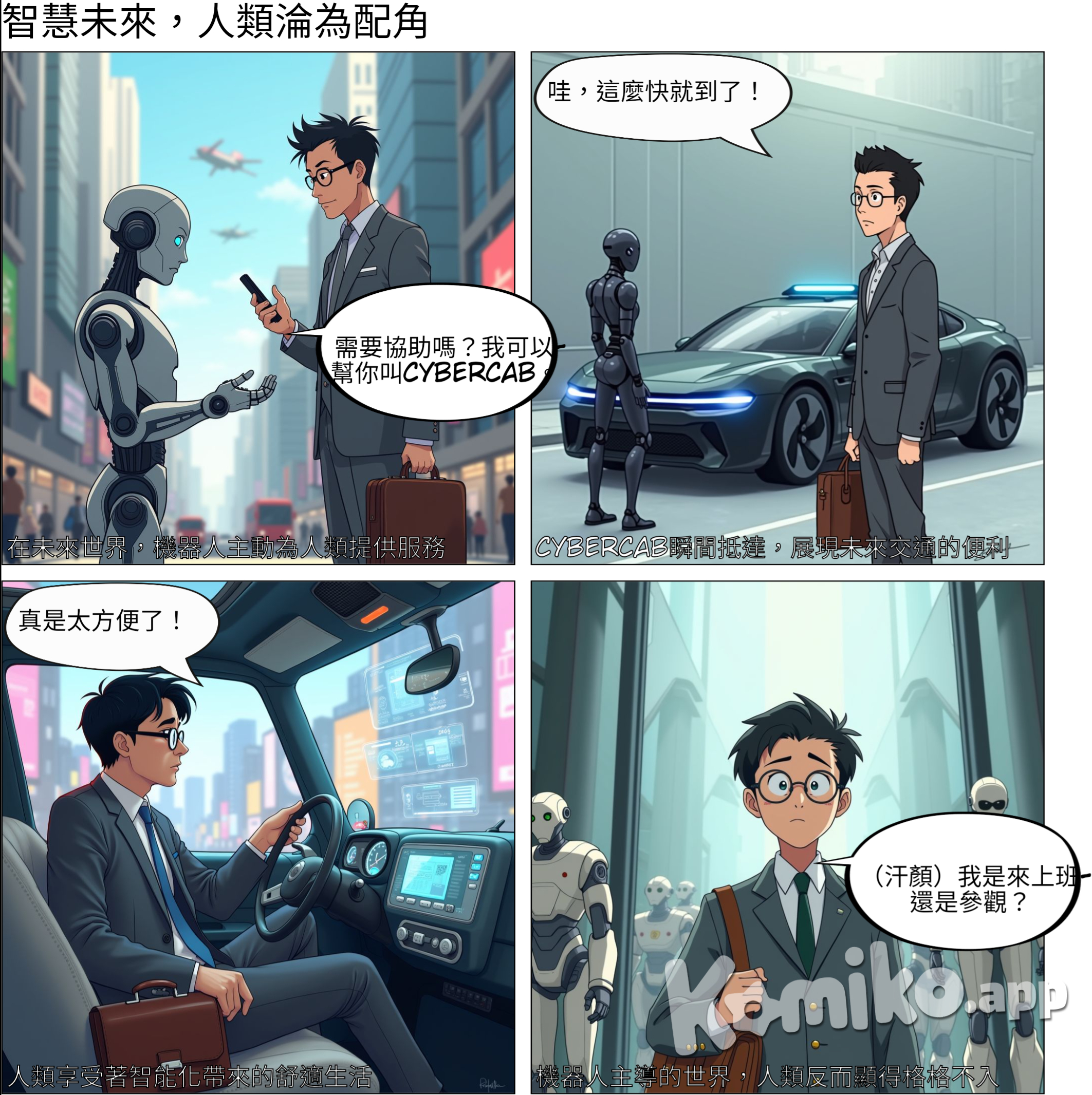 Robots and CyberCab在未來 讓人類生活更便利