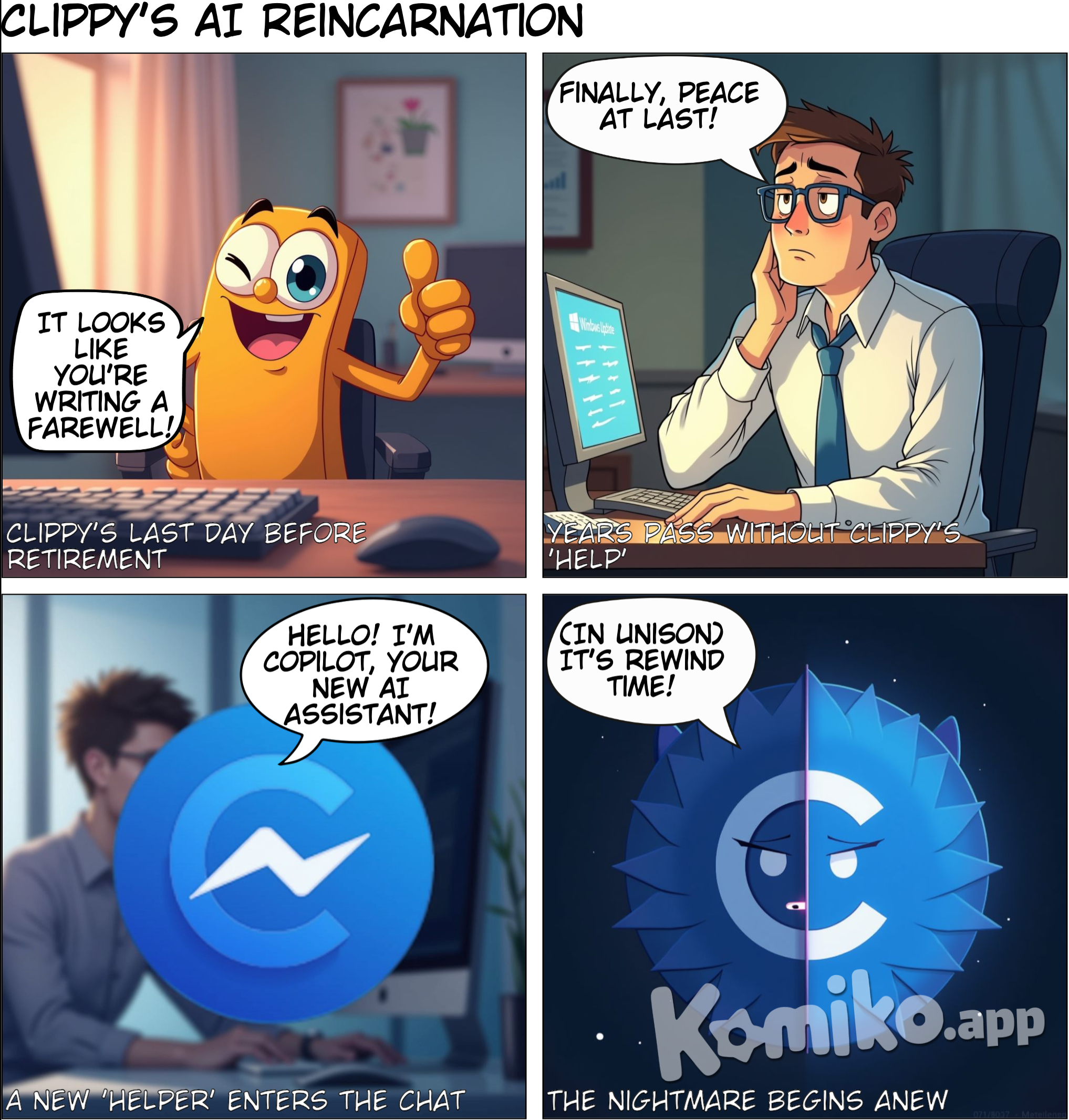 We all know now that Microsoft Copilot is basically the new Microsoft Clippy.