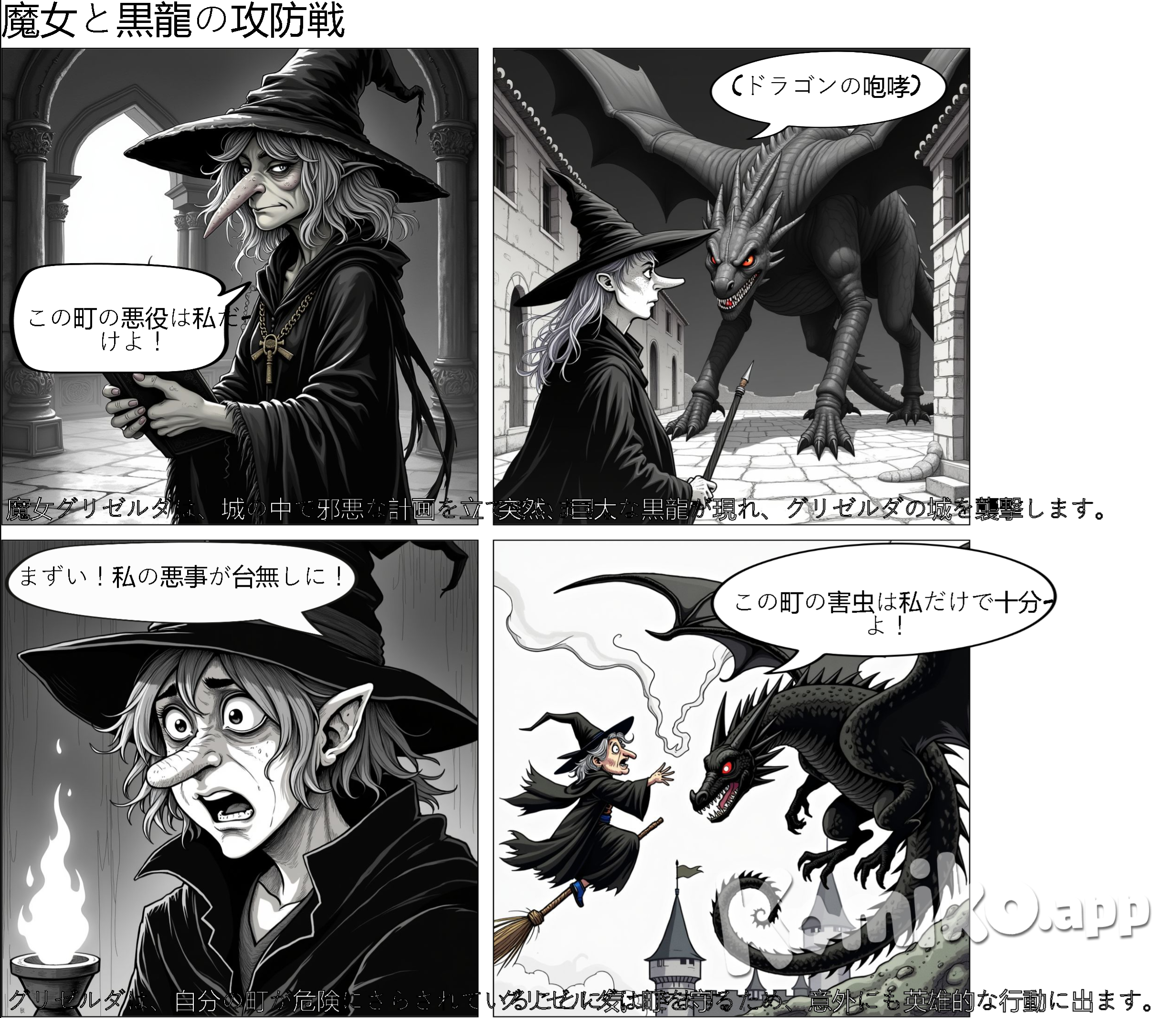 the game is castle the witch evil it tales place in an big castle there is witch and many elfs dragon one witch and one hundred elfs and one dragon witch protaginist and elfs antagonist magic wand and book of spells the ugly witch has to defe the black dragon to keep him away from her town so then she will continue being the only mischerius person in the town .