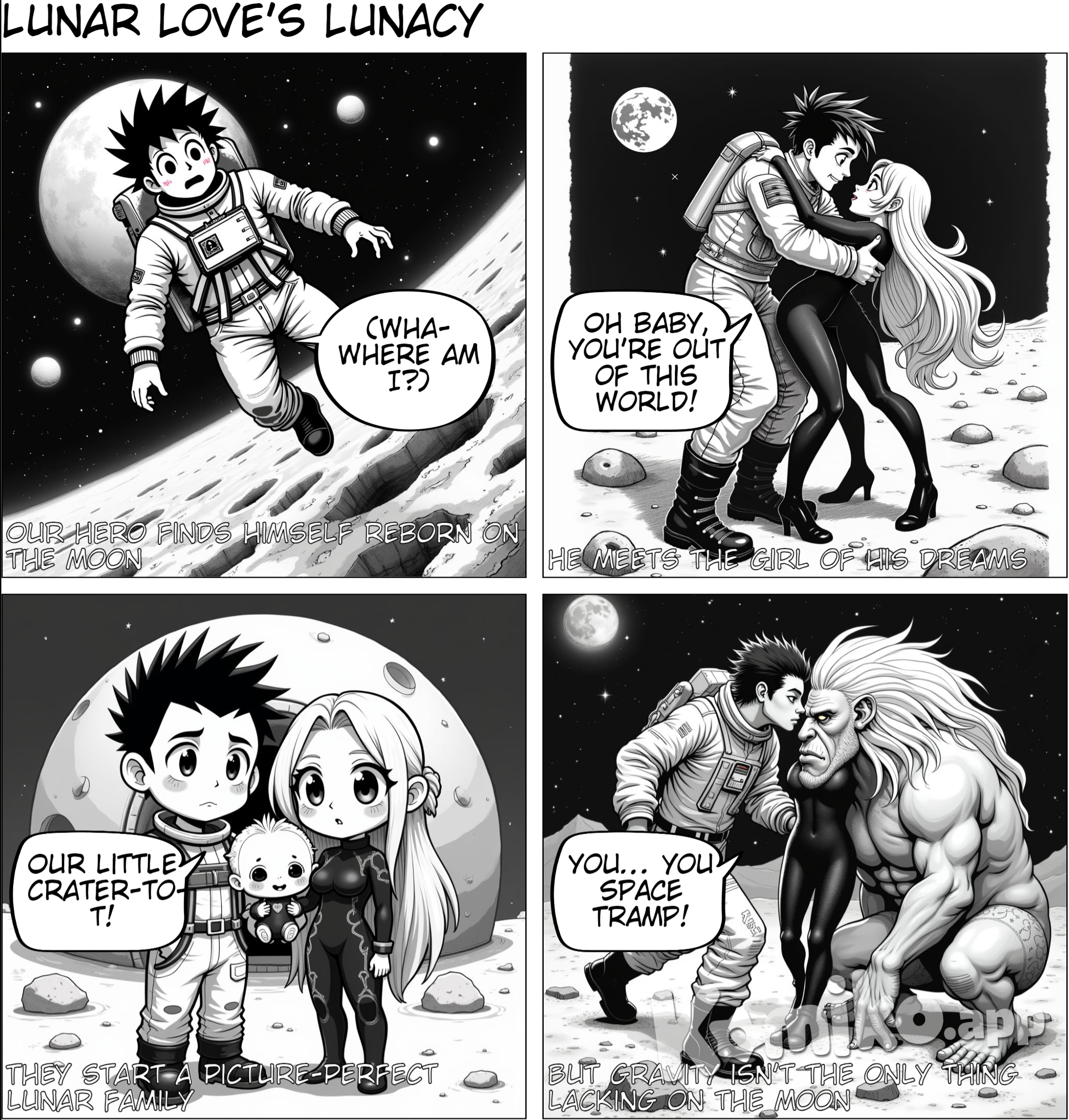 the man reborn at the moon and find the hot elian girl and make a family with her than he find her cheat on her