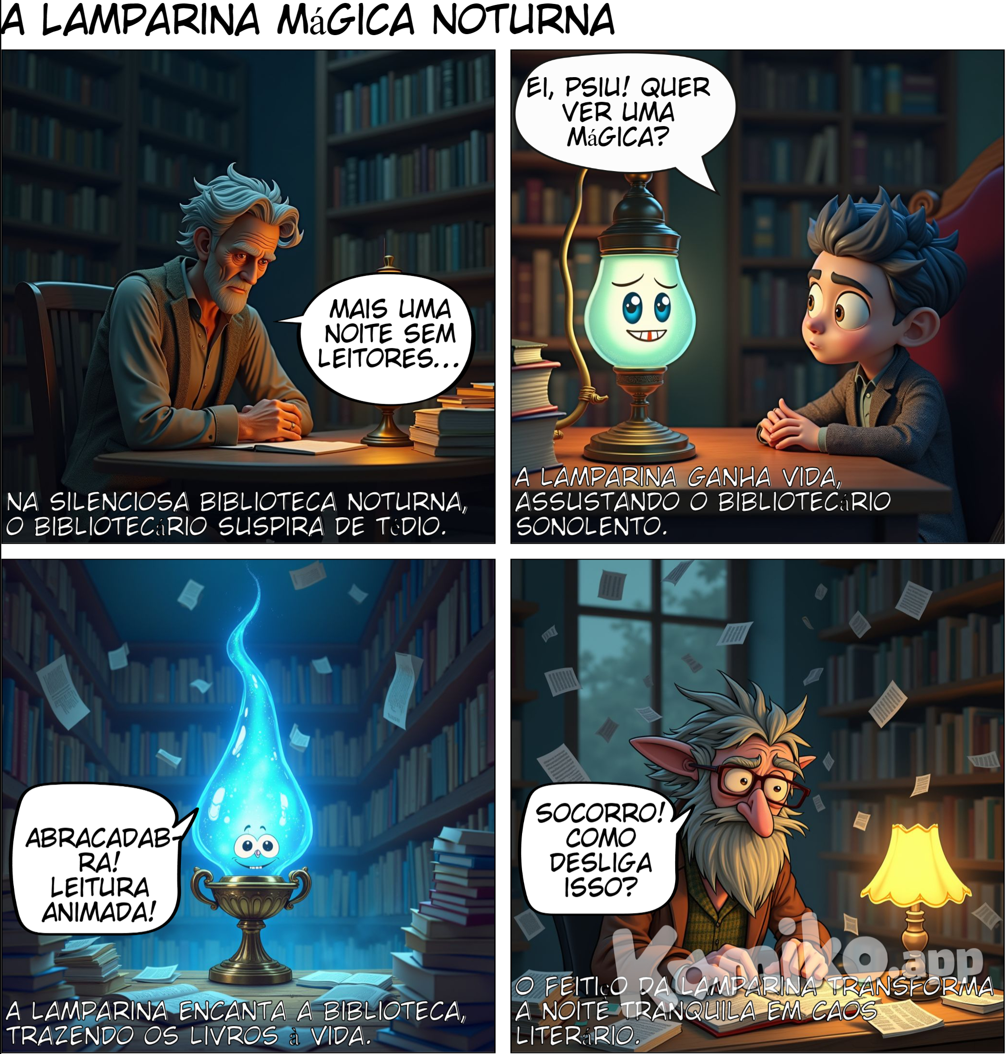 A Lamparina da Biblioteca da Noite