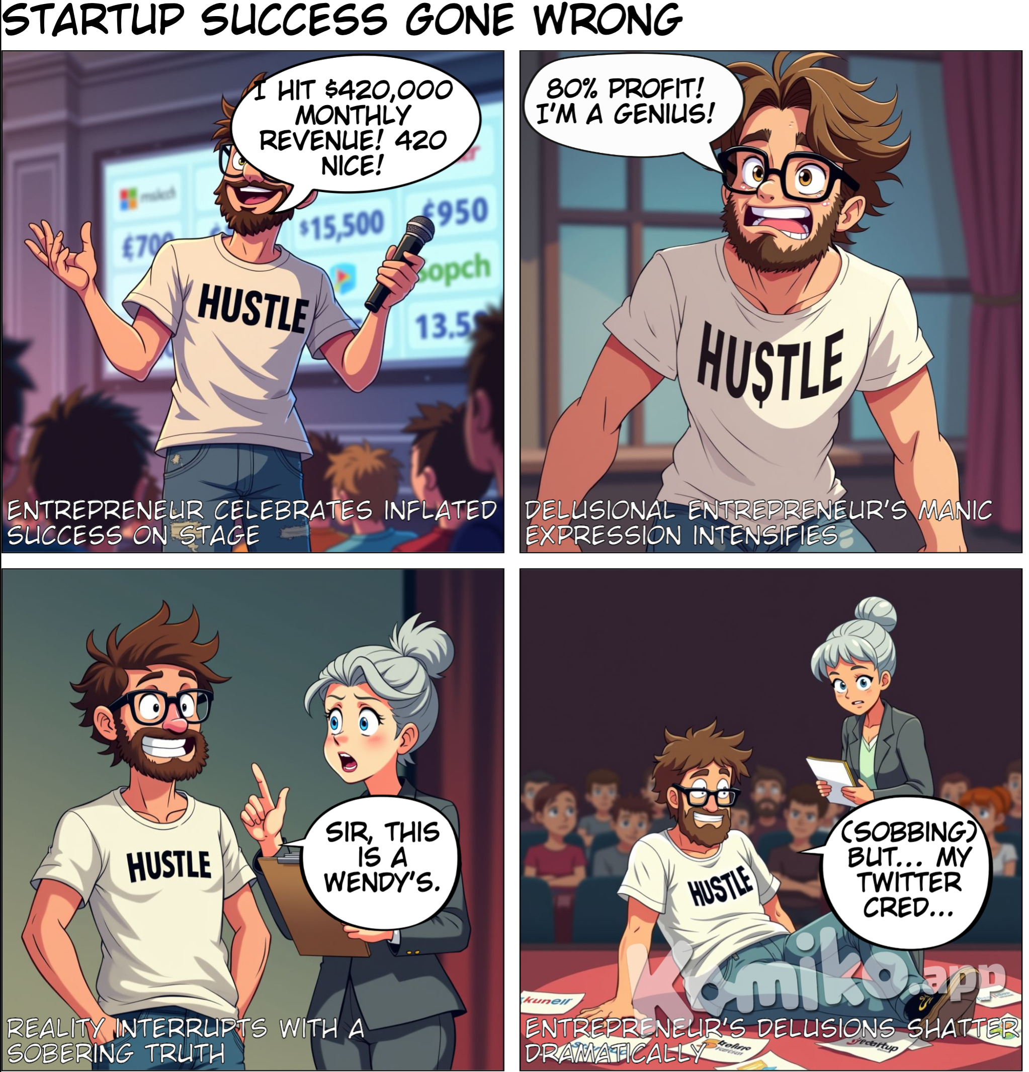 write a celebration post for : ✨ I hit a new $420,000/mo revenue record 🍀 420=nice At ~80% profit now: 📸http://PhotoAI.com $161K/m 📕http://ReadMAKE.com $93K/m 🌍http://Nomads.com $61K/m 🏡http://InteriorAI.com $43K/m