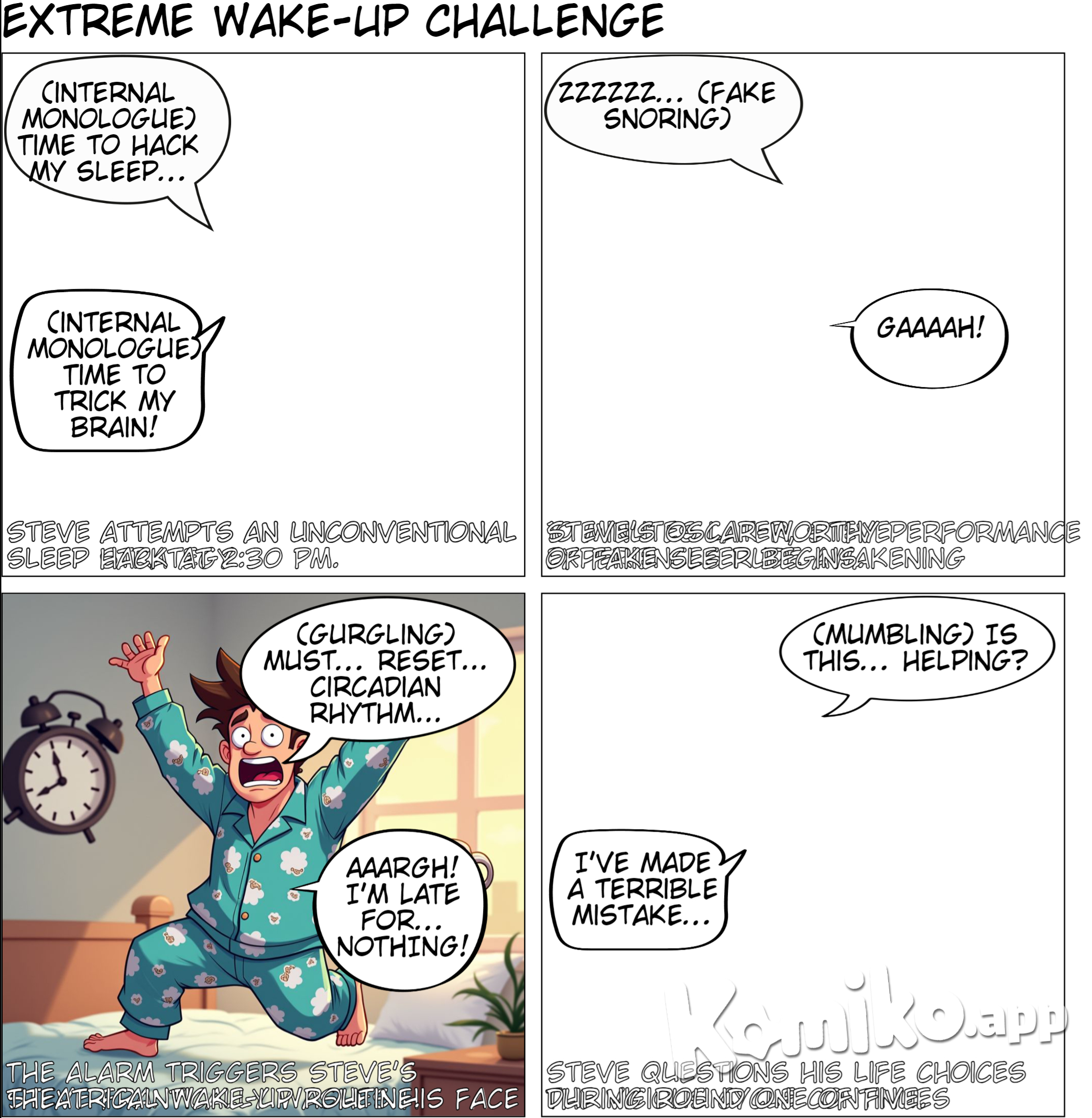 Today, on the afternoon or a few hourse before actually going to sleep, set up an alarm where you can to 10 minutes from now. While you wait for the alarm, get in bed and pretend you're asleep. In 10 minutes when the alarm goes off, you fucking yank yourself out of bed and wash your face, then turn it to the sun or the nearest natural light. Wait 10 minutes. Set the alarm again and do it again. Do it 4 or 5 times.