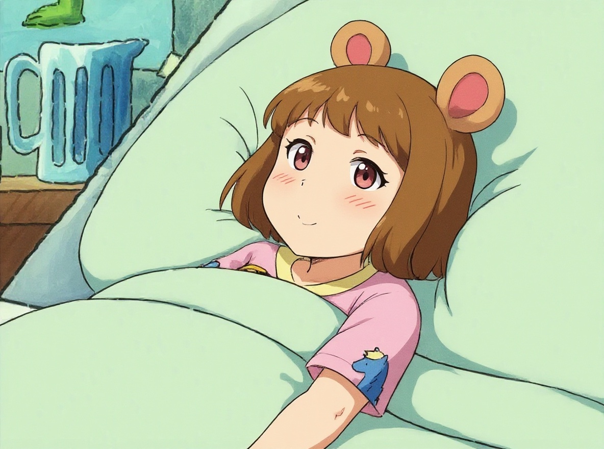 d.w in her hospital bed