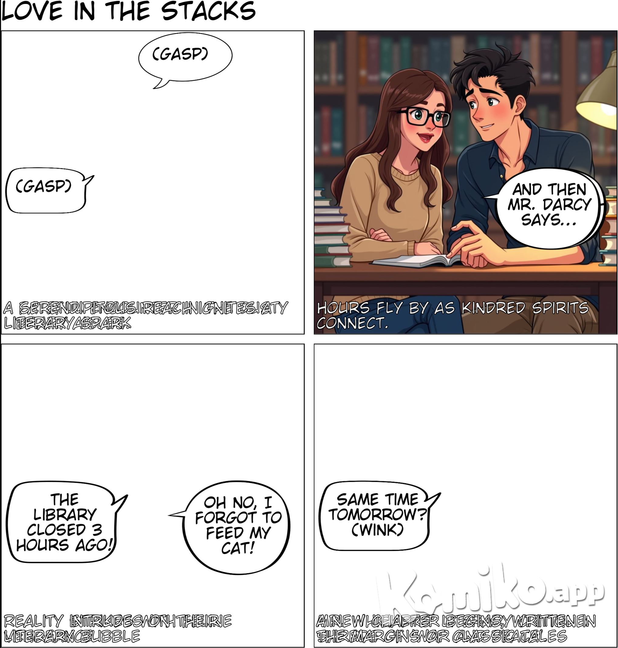 Anya, a dedicated student with a passion for literature, found herself drawn to the quiet corners of the university library. It was there, amidst towering shelves and the gentle rustling of pages, that she stumbled upon Ethan. He was hunched over a worn-out copy of "Pride and Prejudice," his brow furrowed in concentration. Their first encounter was accidental but memorable. As Anya reached for a book, their hands brushed, and they both looked up, startled. A shared love of literature sparked a conversation that lasted well into the evening. They discovered they had similar tastes in books, music, and even had the same favorite author.