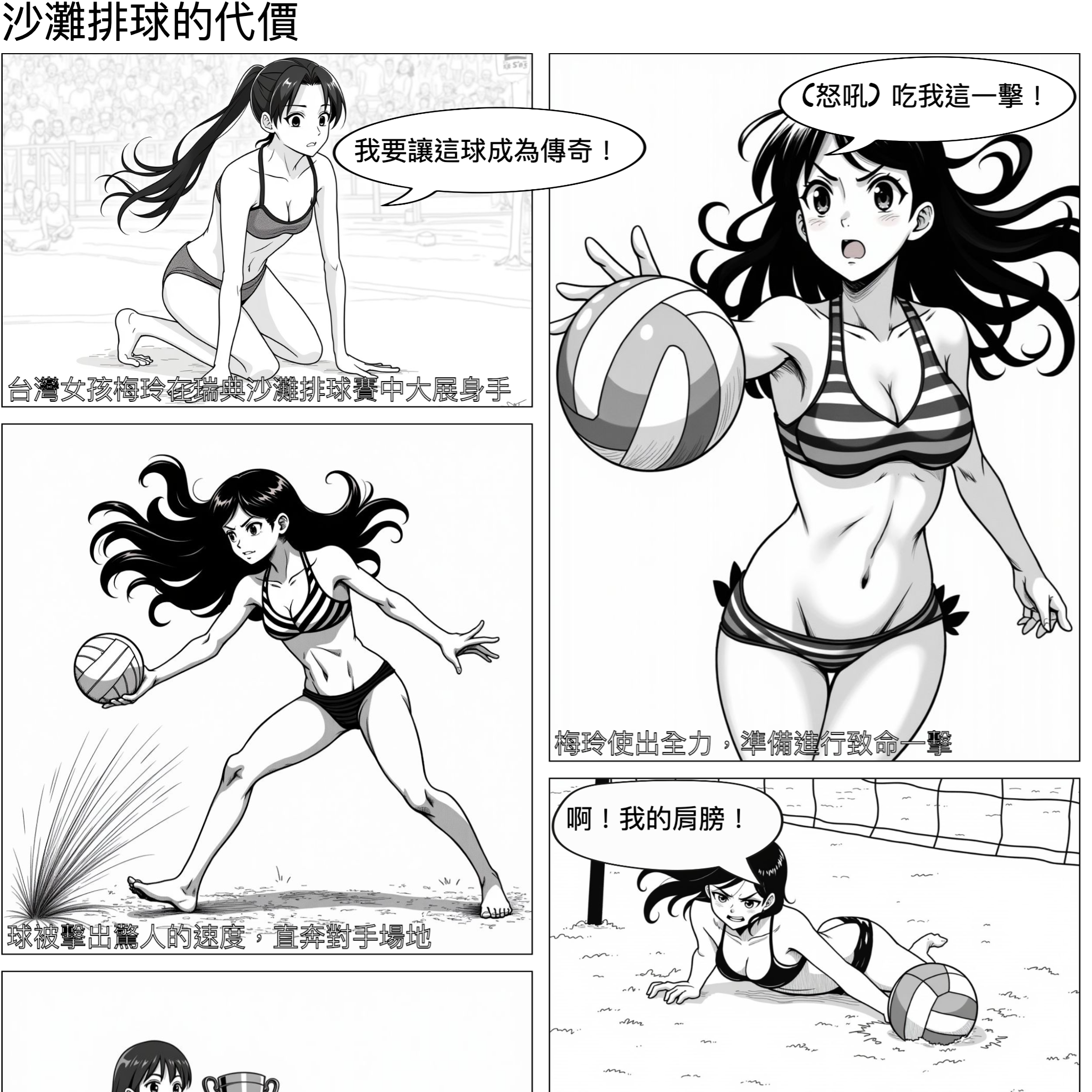 The beach career of a Tawian girl