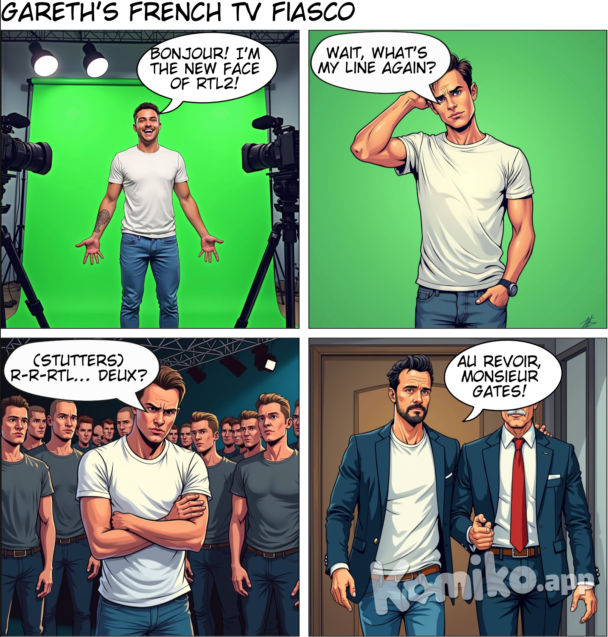 Gareth Gates in 2002 become a French TV Commercial Model for RTL2 Radio/Fired