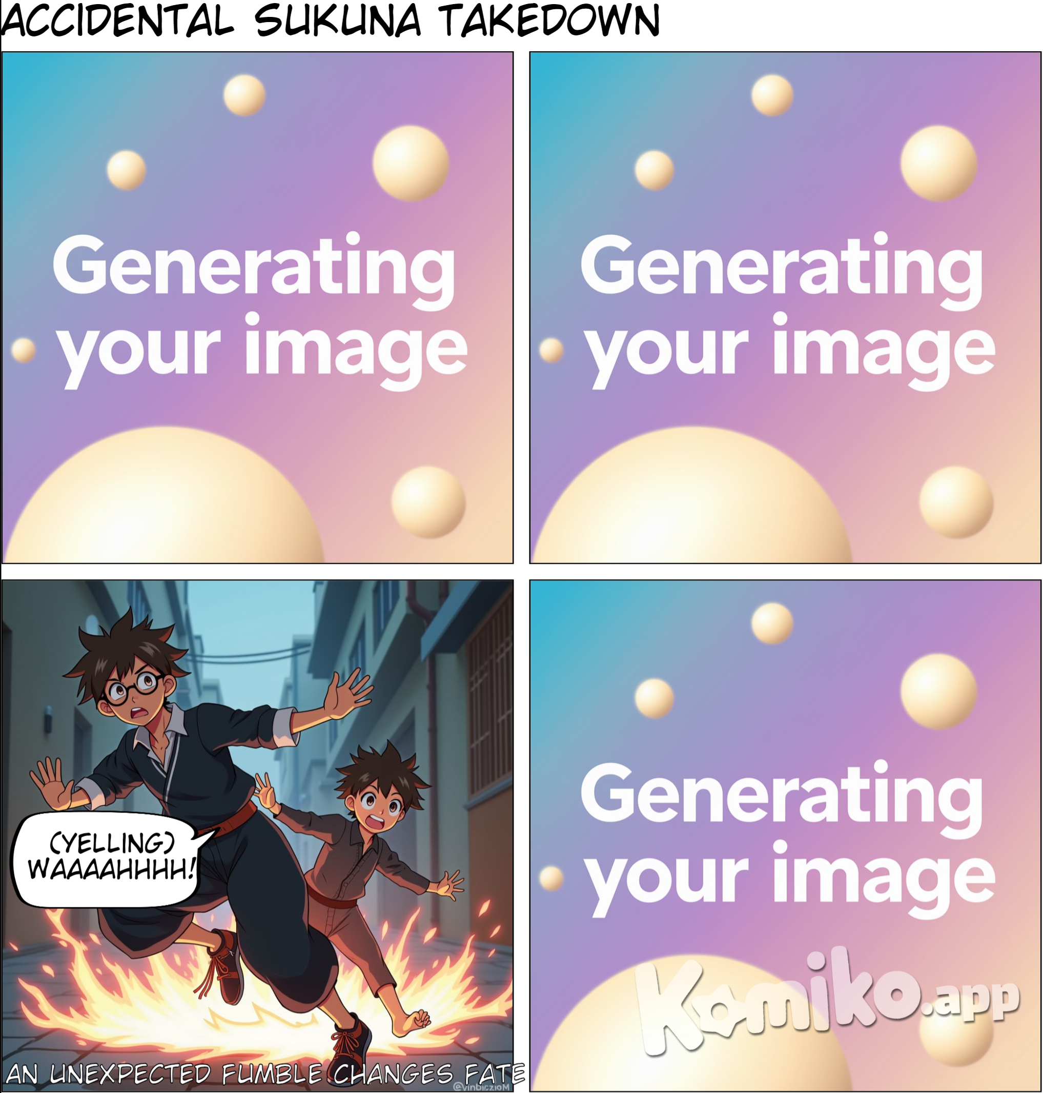 clumsy low level jujutsu sorcerer beats Sukuna on accident