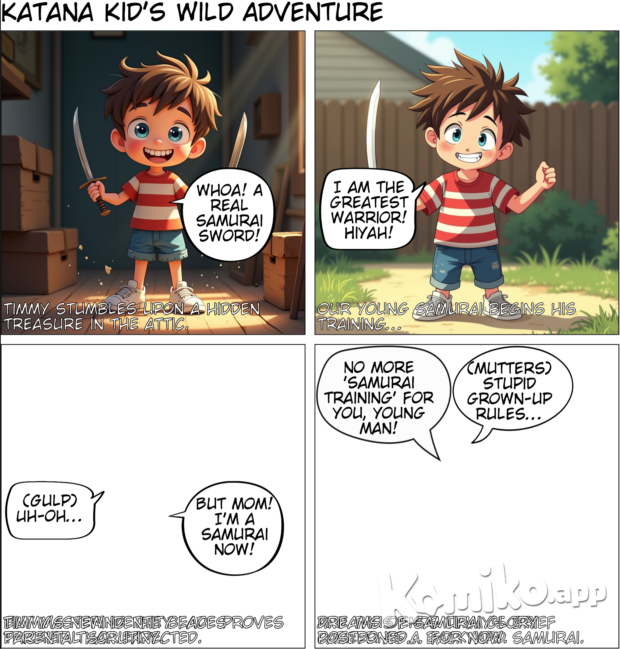 Boy who found a katana