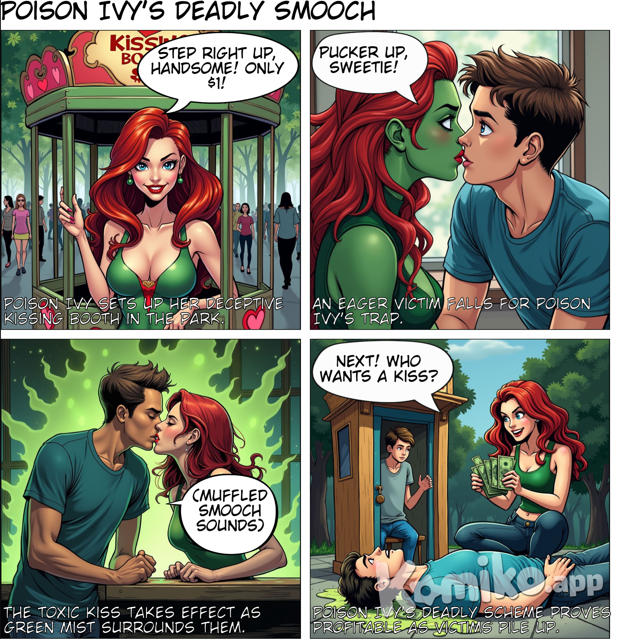 Poison ivy’s kissing booth