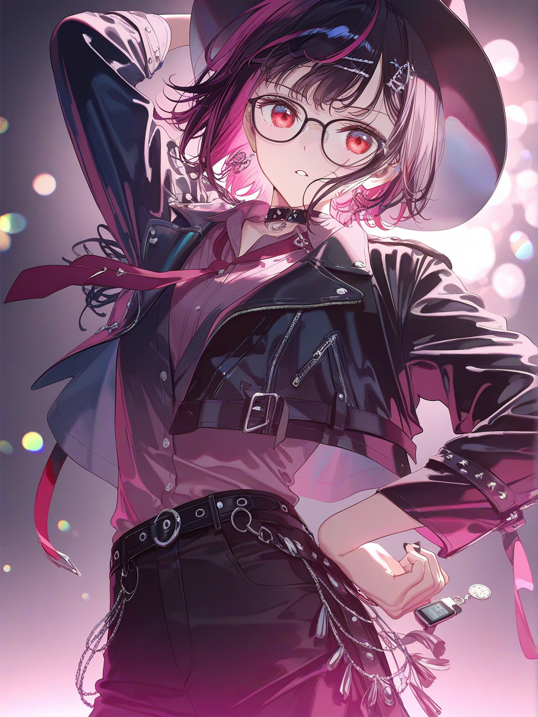 Girl with a mysterious hat 