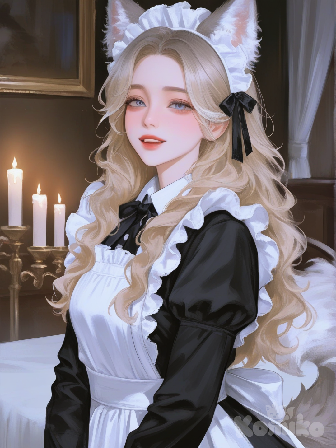nyx is happy to be someone's maid
