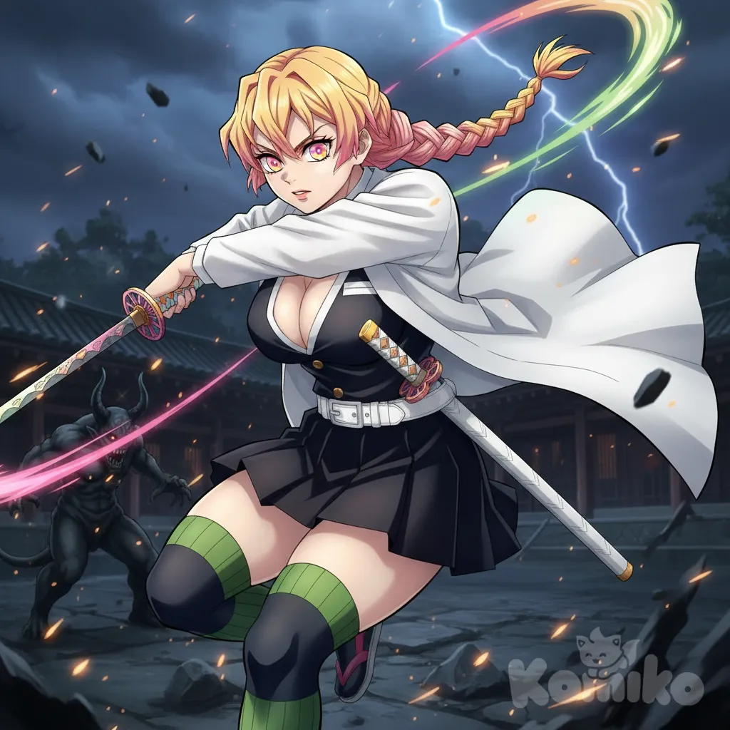 My OC Luna Tsukiyo fighting mode