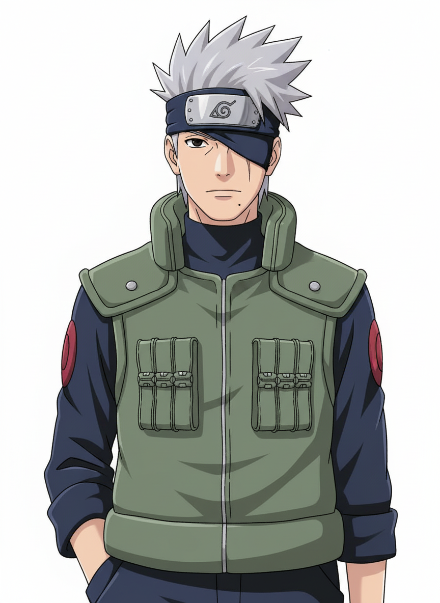 My OC Kakashi Hatake sin máscara