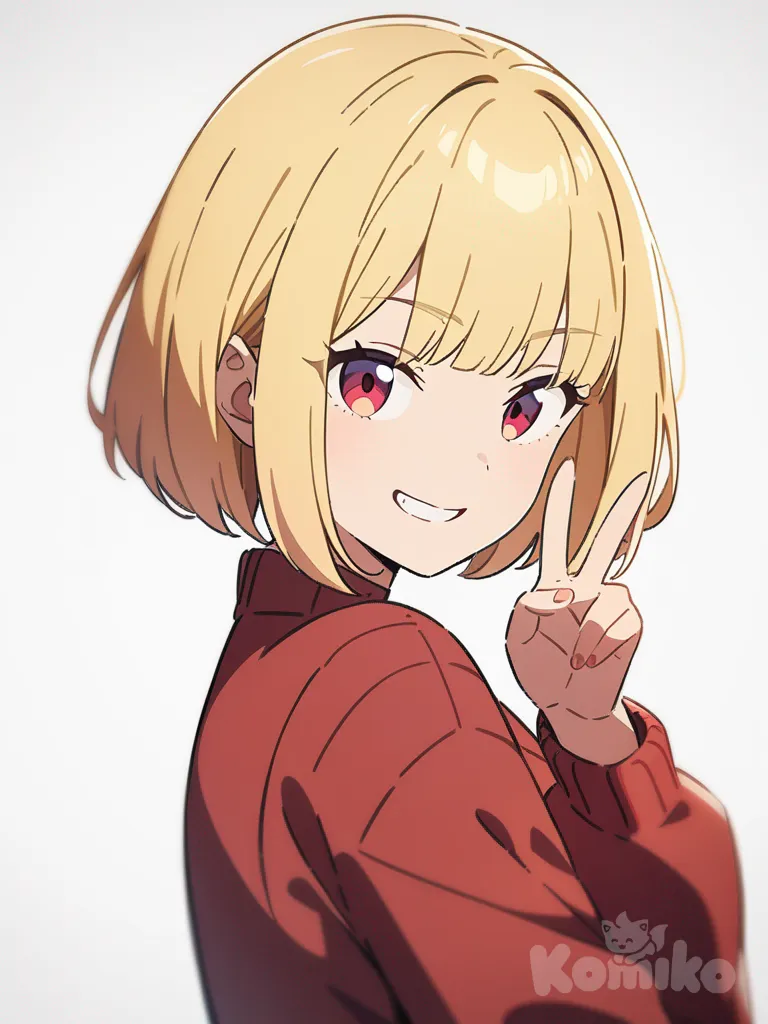 My OC livia (red sweater)