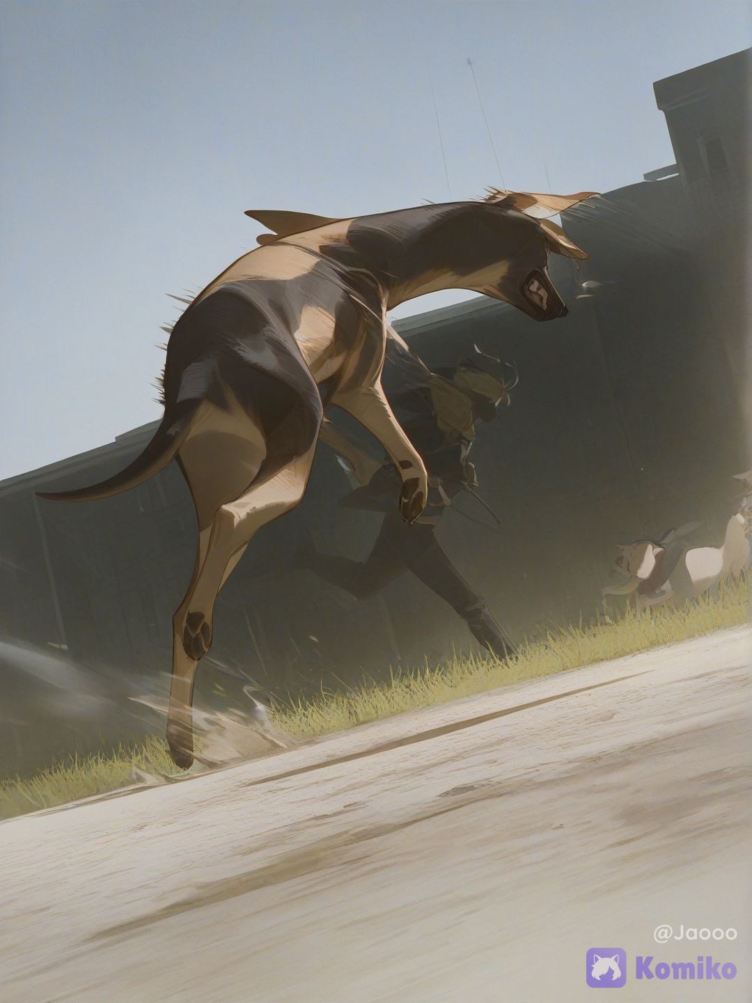 a dog saving there father