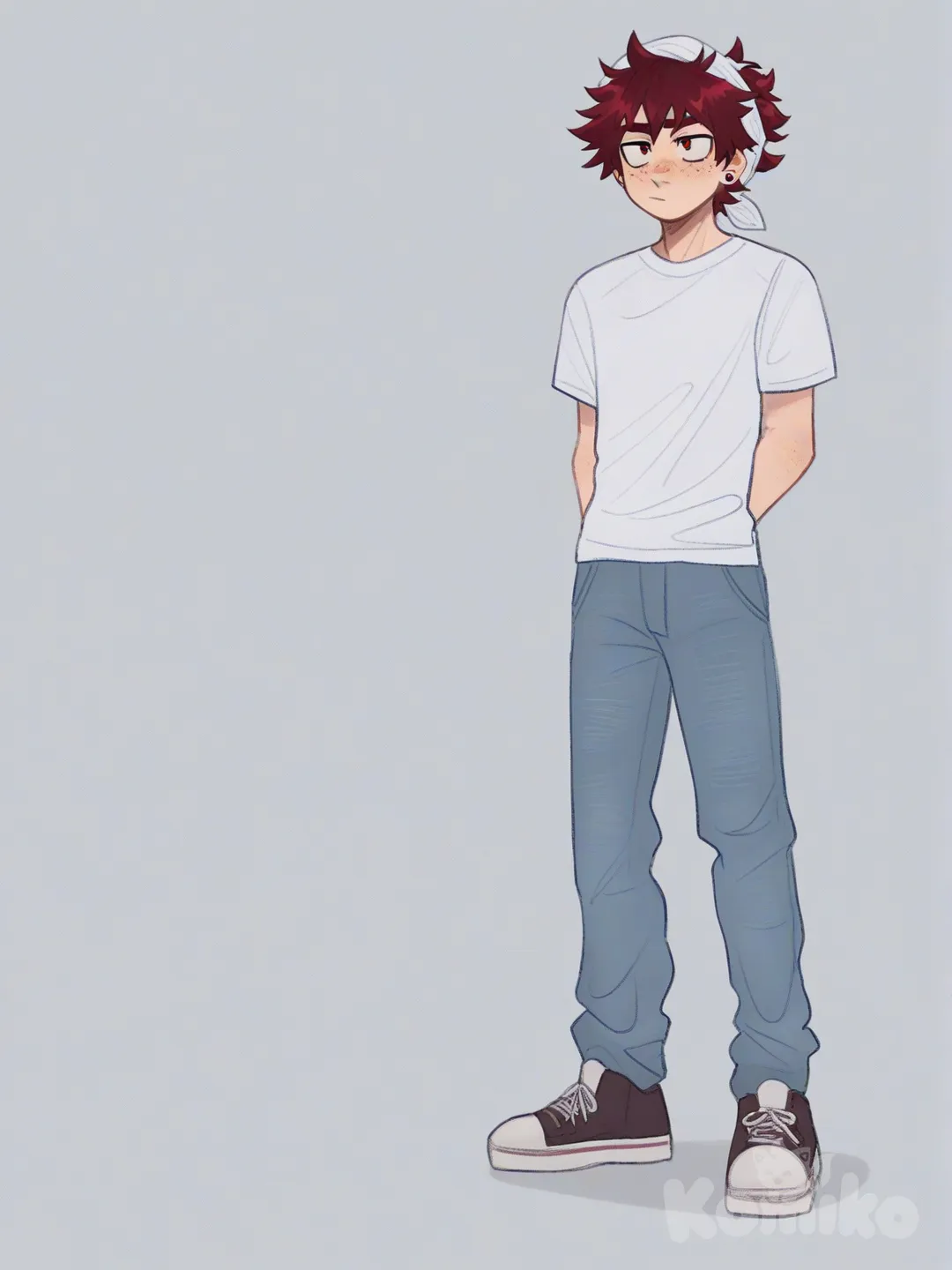 My OC POV: kiri gave you his headscarf