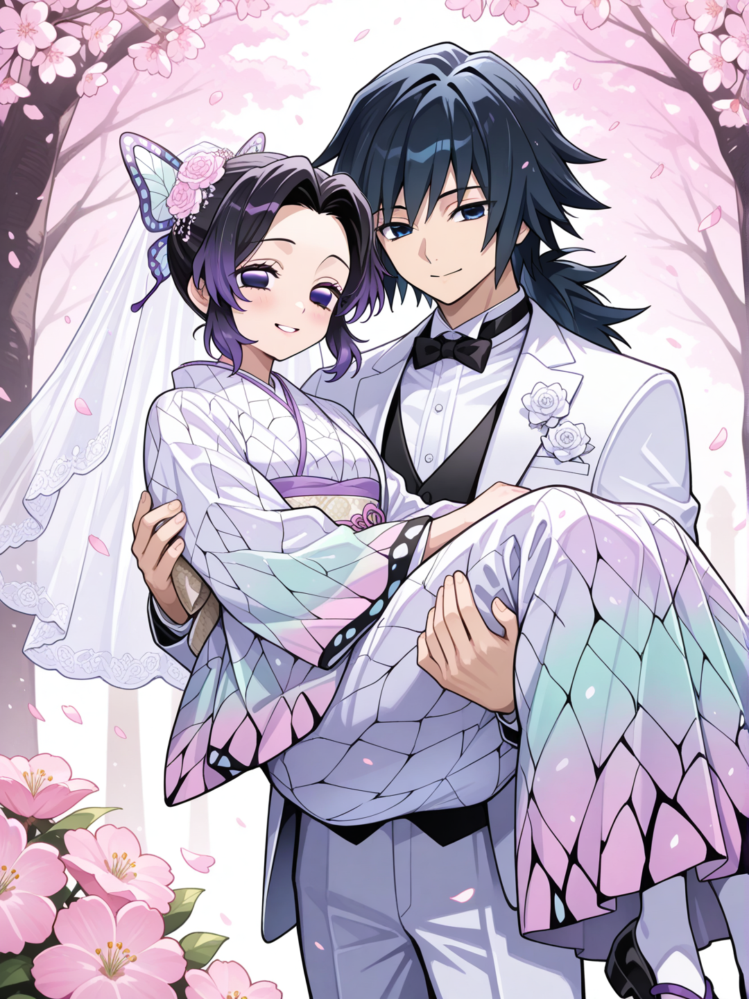 Boda de shinobu y tomioka 